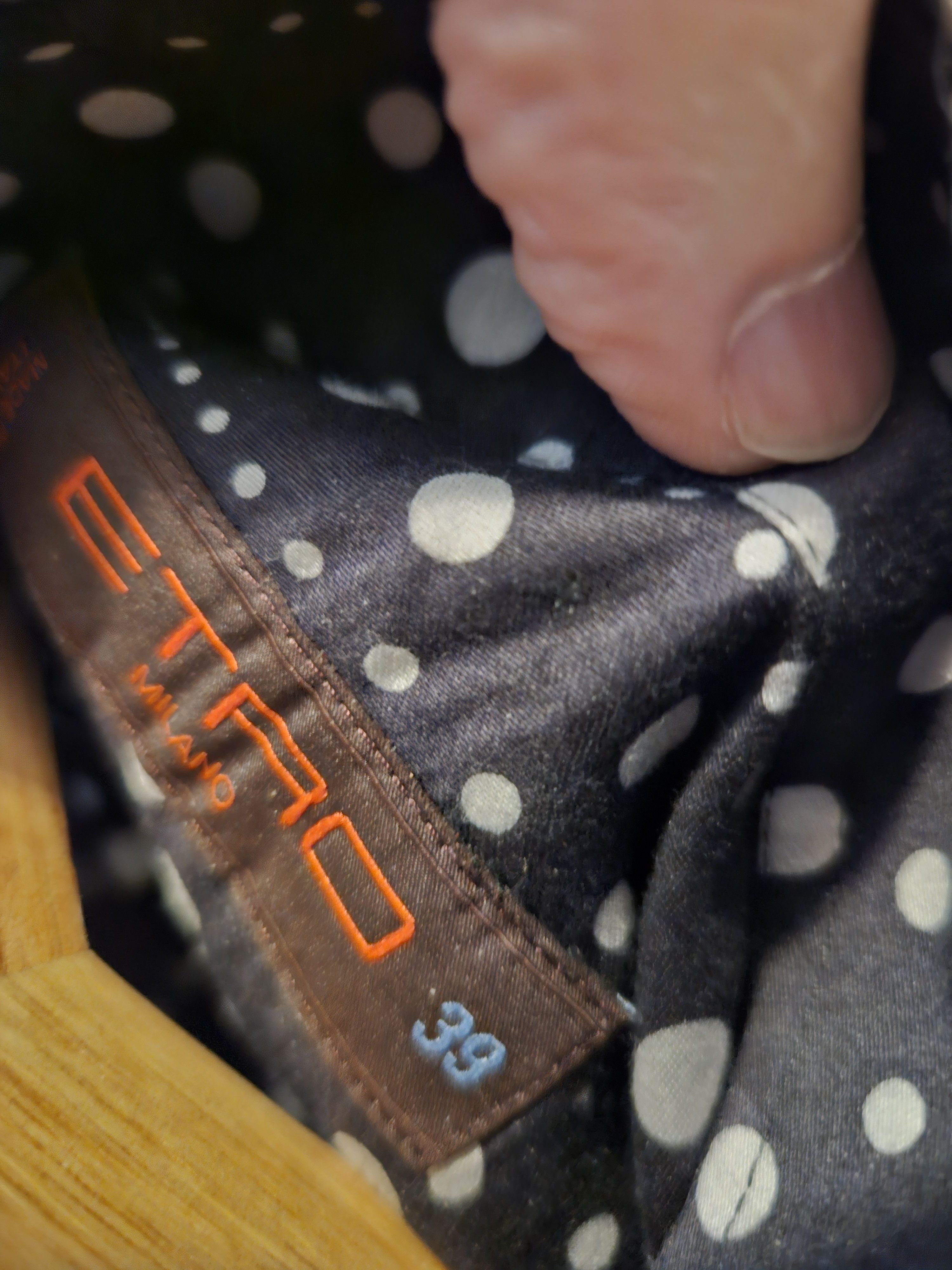 Etro Etro shirt men black with white dots 39 IT Size US M / EU 48-50 / 2 - 3 Thumbnail