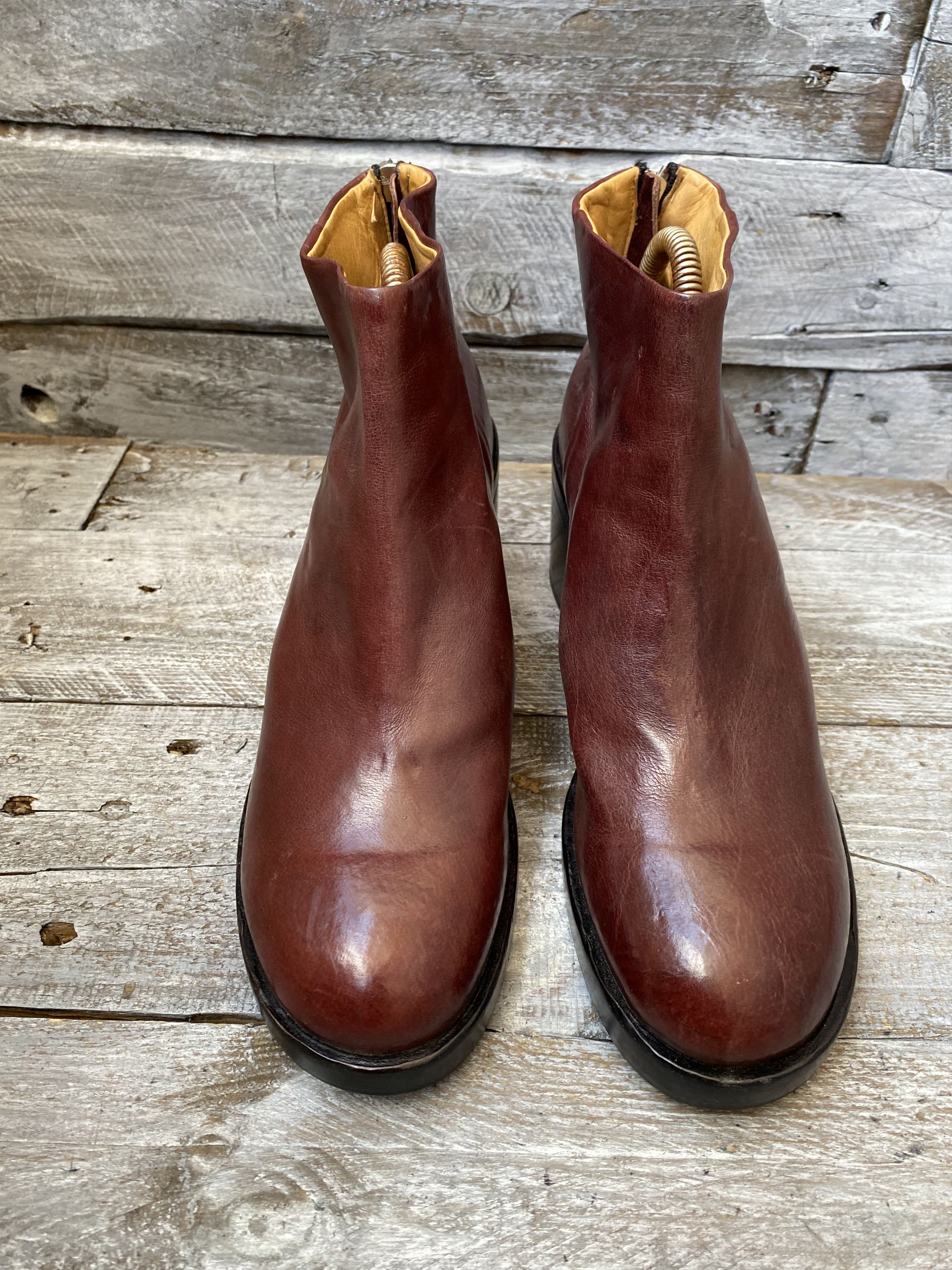 Guidi × Officine Creative Officine CreativeX guidi burgundy leather boots sz 39 Size US 8.5 / IT 38.5 - 4 Thumbnail