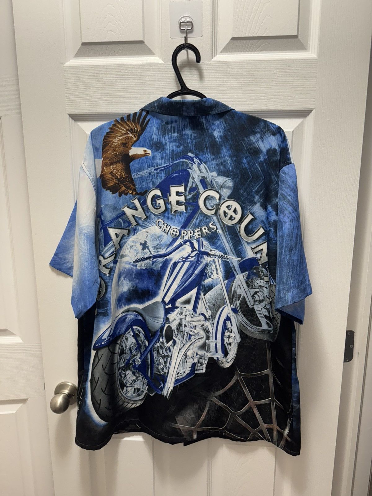 West Coast Choppers Orange County Choppers 2004 Vintage Button Up Y2k Motorcycle Size US XL / EU 56 / 4 - 2 Thumbnail