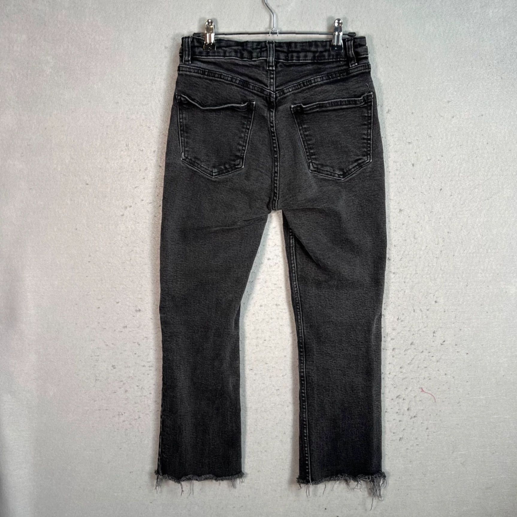 Zara Zara Jeans Womens Cropped 5-Pocket Denim Gray Size 4 Size 27" / US 4 / IT 40 - 2 Thumbnail