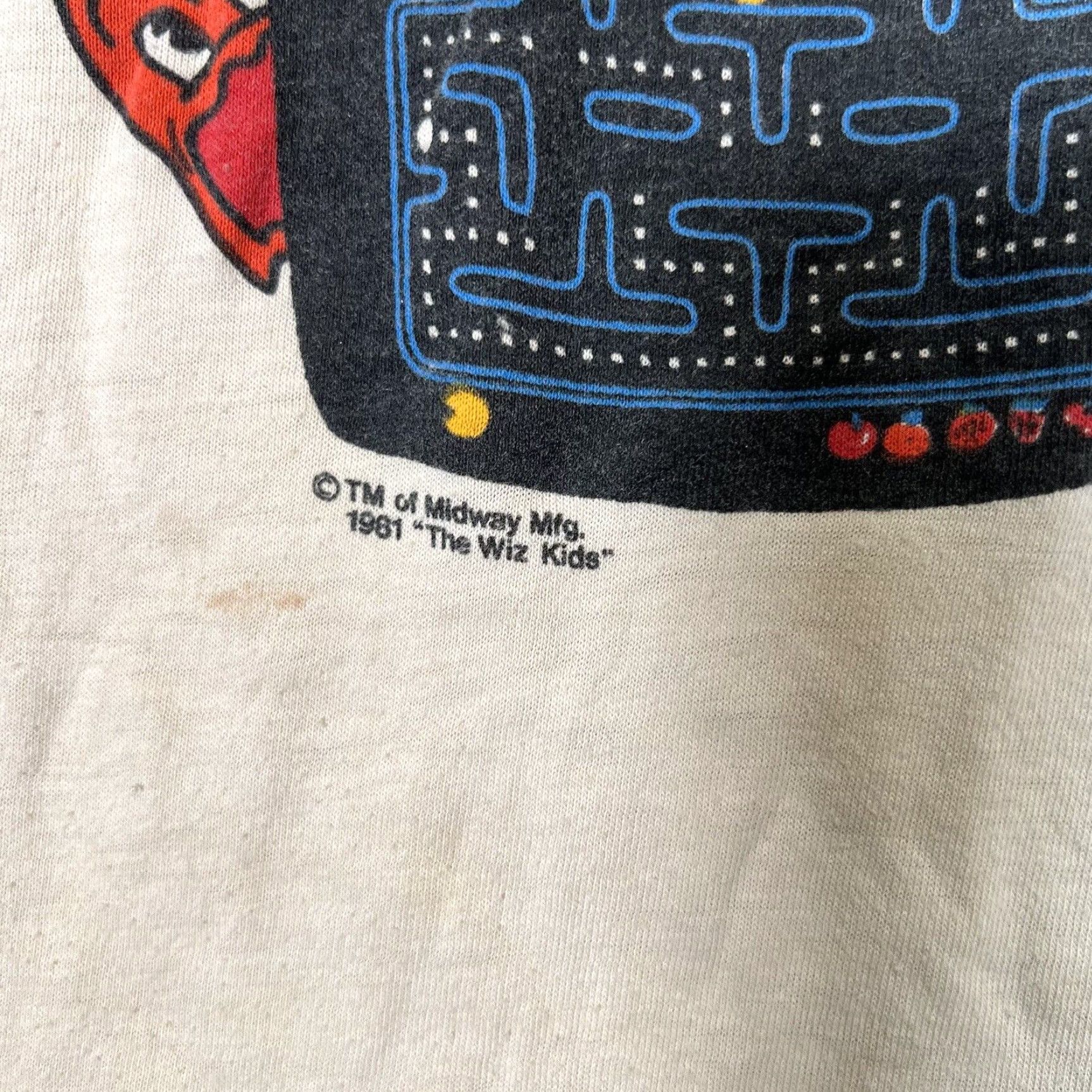 Vintage VINTAGE Pac-Man Video Arcade Game T-Shirt Adult Small Beige Mens 1981 Graphic Print Size US S / EU 44-46 / 1 - 4 Thumbnail