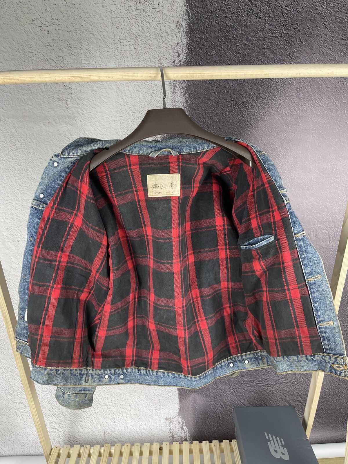 Levi's Levi’s vintage 90s faded checkered lining trucker jacket Size US XL / EU 56 / 4 - 2 Thumbnail
