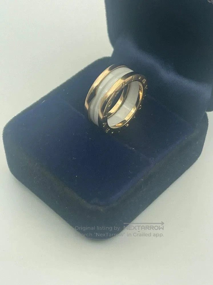 Bvlgari Bvlgari White Ceramic Rose Gold Three. Size ONE SIZE - 3 Thumbnail