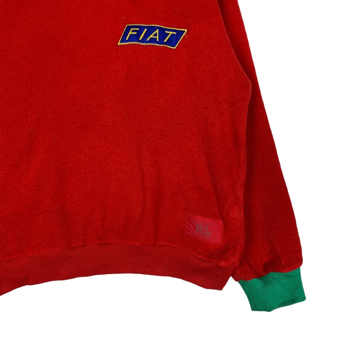 Japanese Brand Vintage FIAT Garwhar Red Fleece Sweatshirt #1380-C62 Size US L / EU 52-54 / 3 - 4 Thumbnail