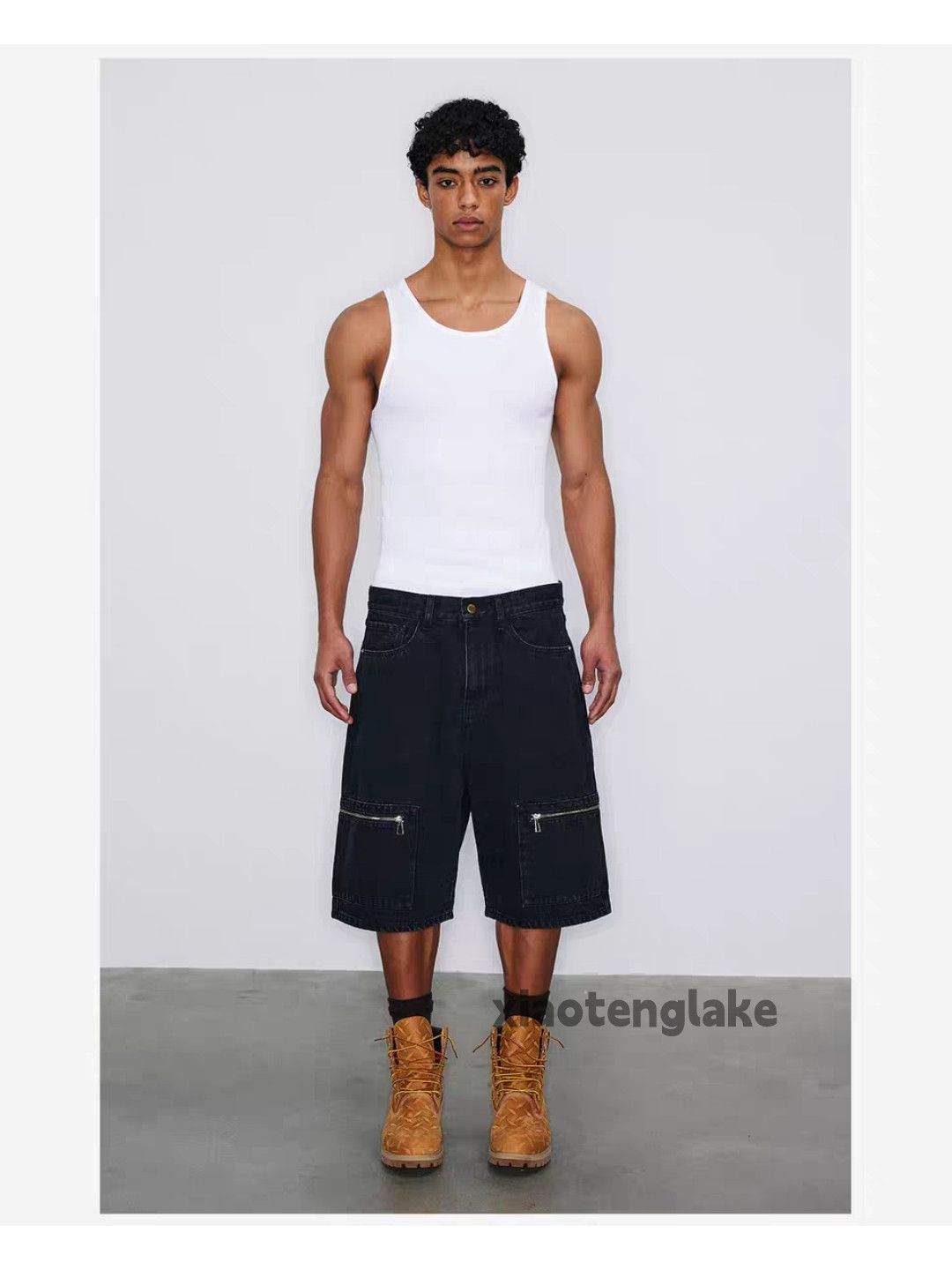 Jean × Vintage Utility skate hiphop outdoor denim carpenter shorts Size US 34 / EU 50 - 4 Thumbnail