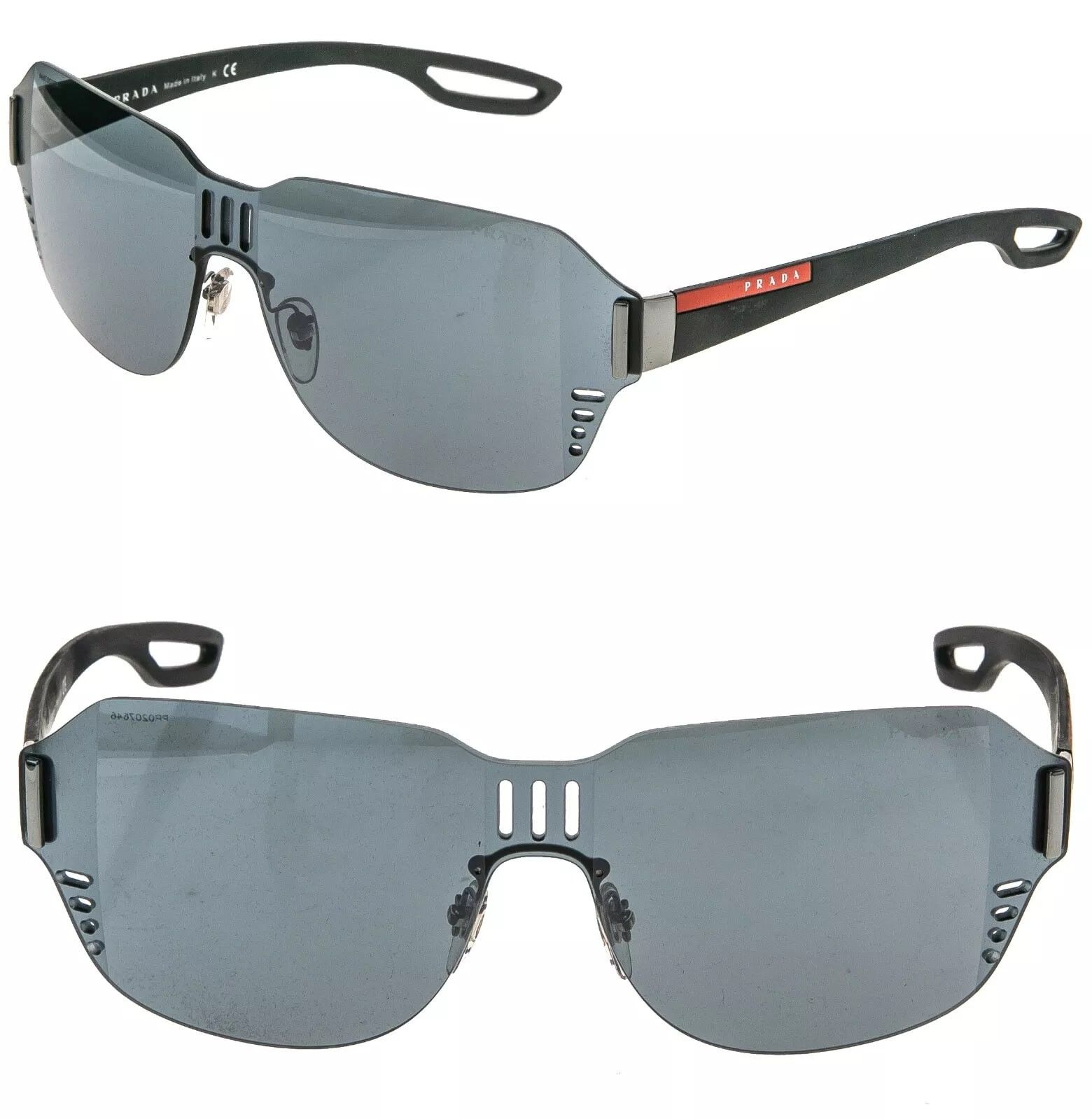Prada PRADA LINEA ROSSA Sport 05S Rubber Black Mask Mirror PS05SS Size ONE SIZE - 1 Thumbnail