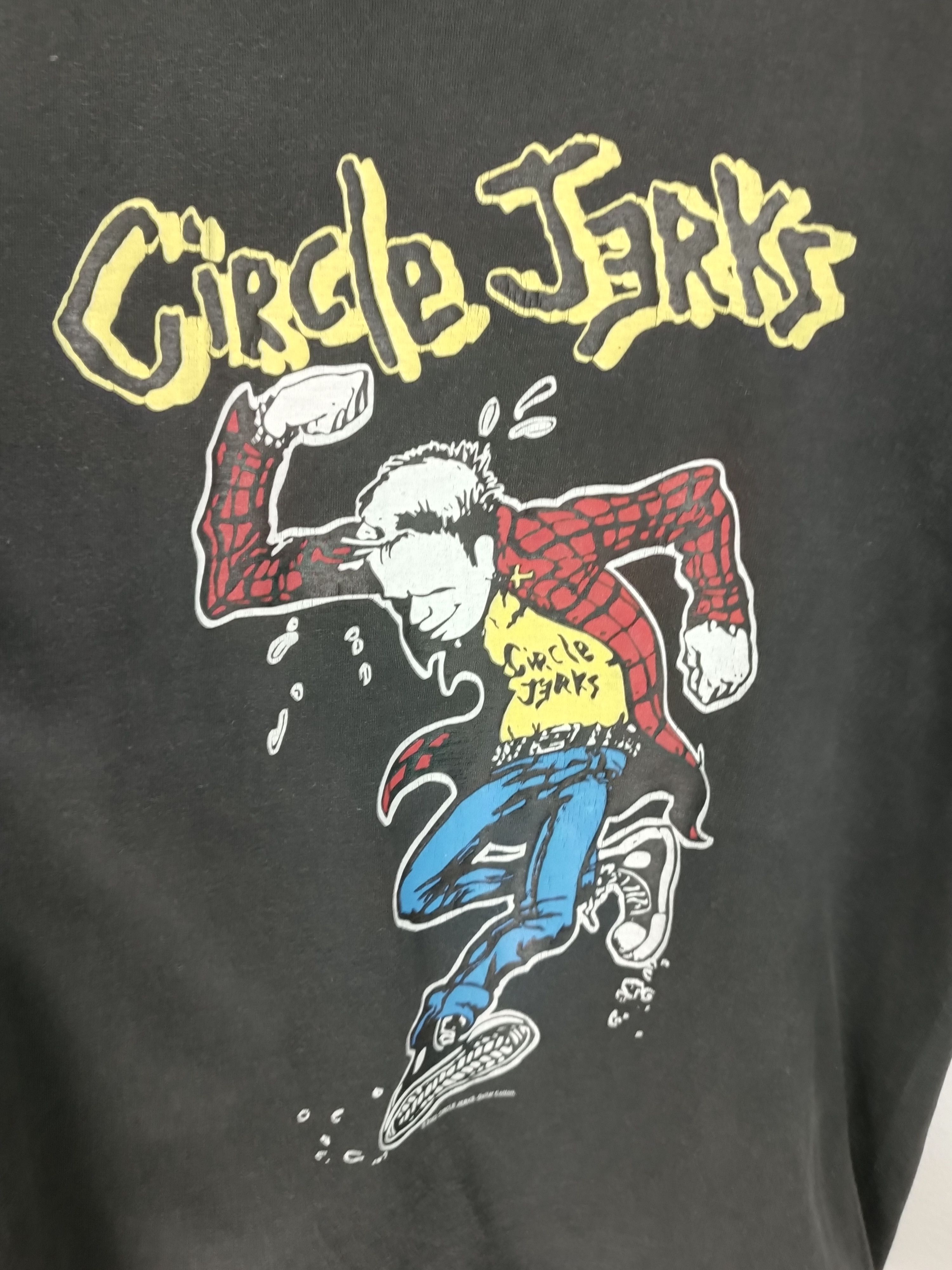 Band Tees VINTAGE 2003 CIRCLE JERKS FADED Y2K HARDCORE PUNK minor flag Size US S / EU 44-46 / 1 - 11 Thumbnail