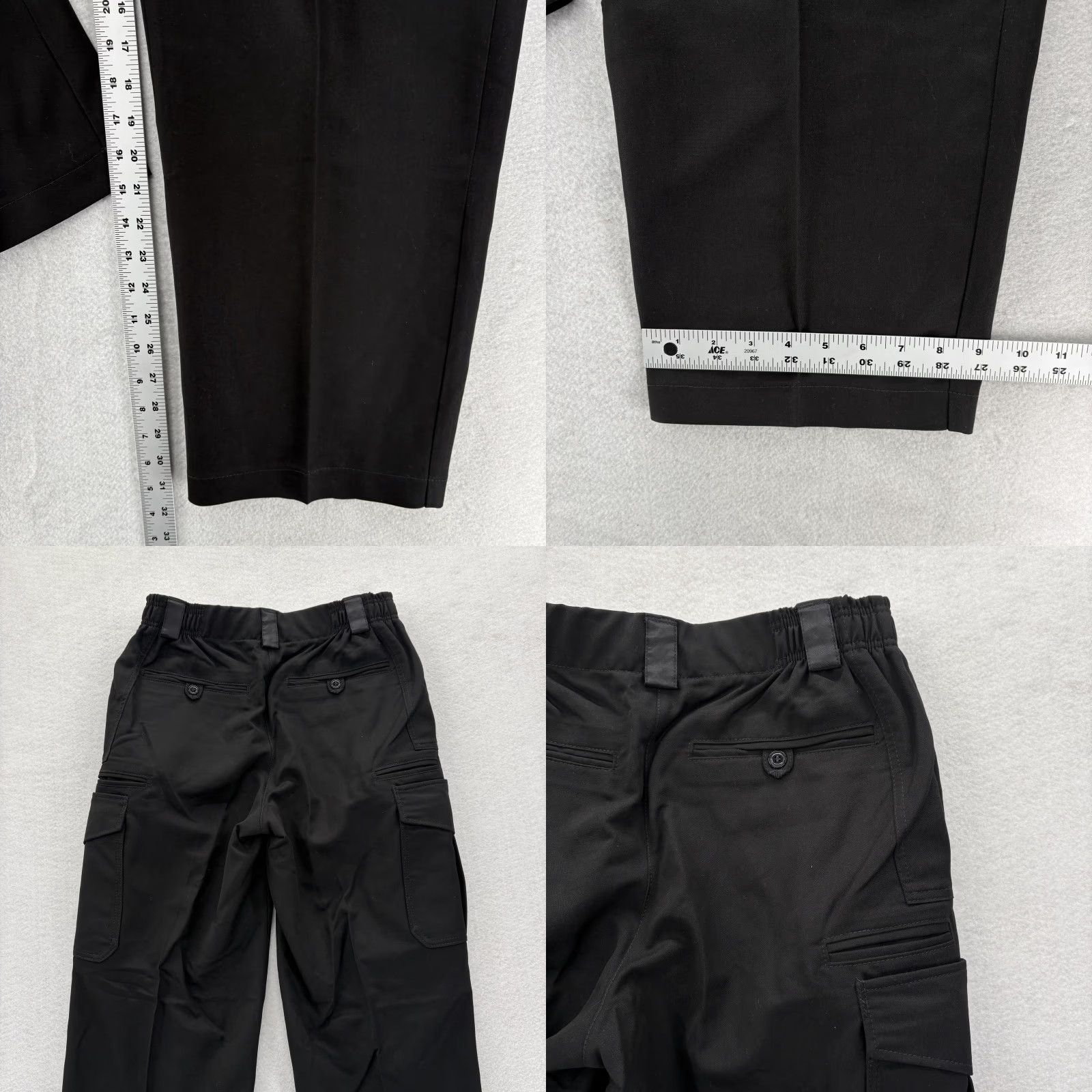 Vintage Bratwear Cargo Pants Mens 30x31 Black Tactical Uniform Elastic Waist Utility Workwear Pants Mens Black Size US 30 / EU 46 - 8 Thumbnail