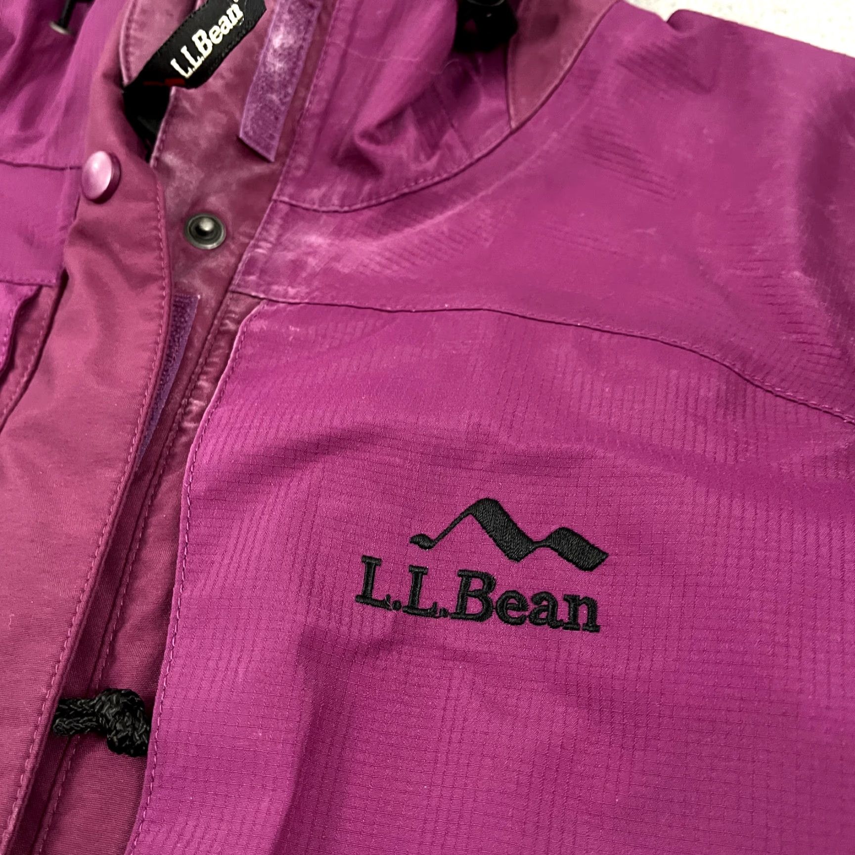 Vintage VINTAGE LL BEAN Jacket Womens Medium Goretex XCR Fuchsia Pink Rain Coat Outdoors Hiking Size M / US 6-8 / IT 42-44 - 4 Thumbnail