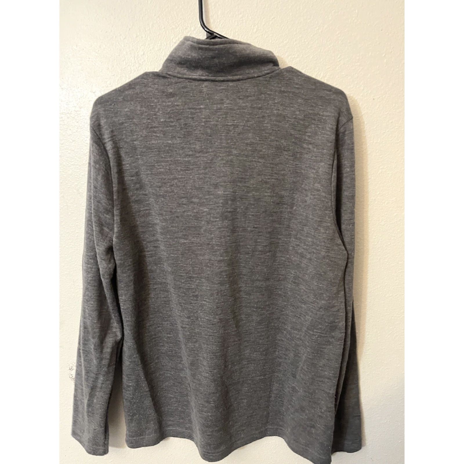 Banana Republic Banana Republic Sweater Mens Gray L 1/4 Zip Pullover Mock Neck Long Sleeve Knit Classic Pullover Zipper - Fall Winter Clothing Mens Size US L / EU 52-54 / 3 - 3 Thumbnail