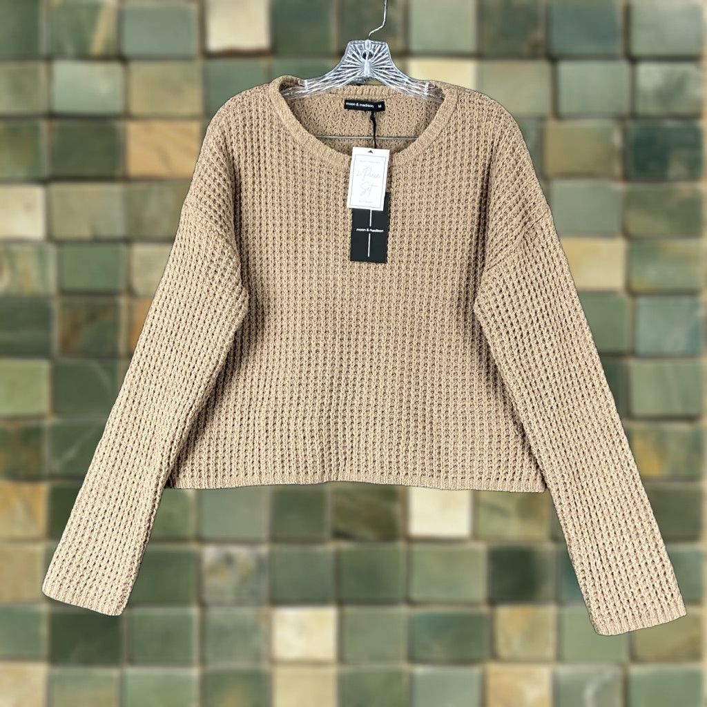 Madison VINTAGE Moon & Madison Sweater Women’s M Pullover Brown Moon Women Size M / US 6-8 / IT 42-44 - 1 Thumbnail