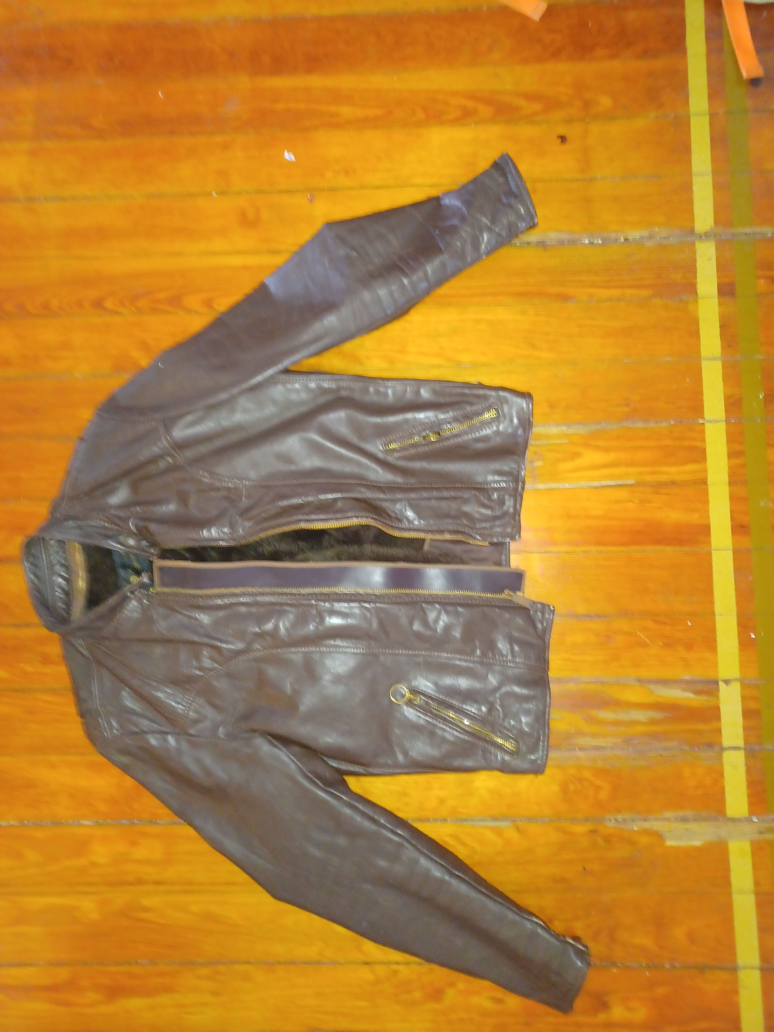 Brooks 1960 to 1970 Brooks leather sportswear motorcycle jacket Size US S / EU 44-46 / 1 - 2 Thumbnail