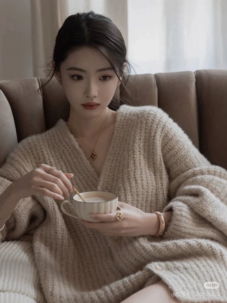 Loro Piana LORO PIANA Classic cocooning milk tea color cardigan Size XS / US 0-2 / IT 36-38 - 8 Thumbnail