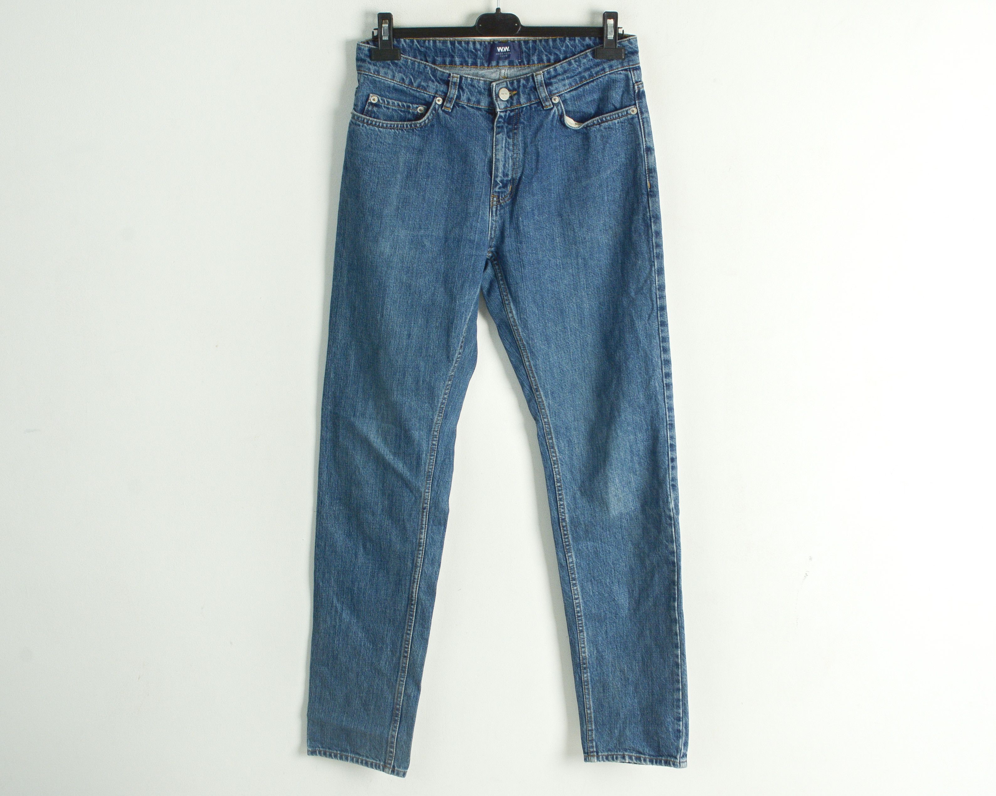 Wood Wood Wes W30 L32 Regular Zip Fly Jeans Denim Pants Size US 30 / EU 46 - 1 Thumbnail