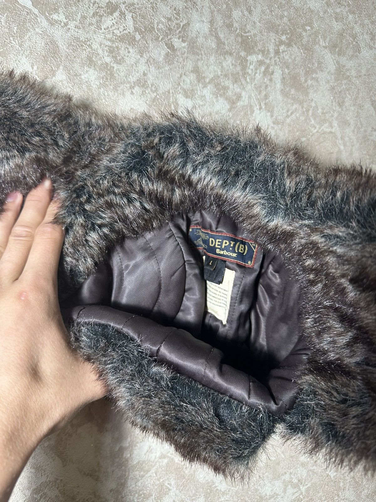Barbour × Hysteric Glamour Y2K Vintage fuzzy mohair Japanese ushanka hat avant garde Size ONE SIZE - 5 Thumbnail