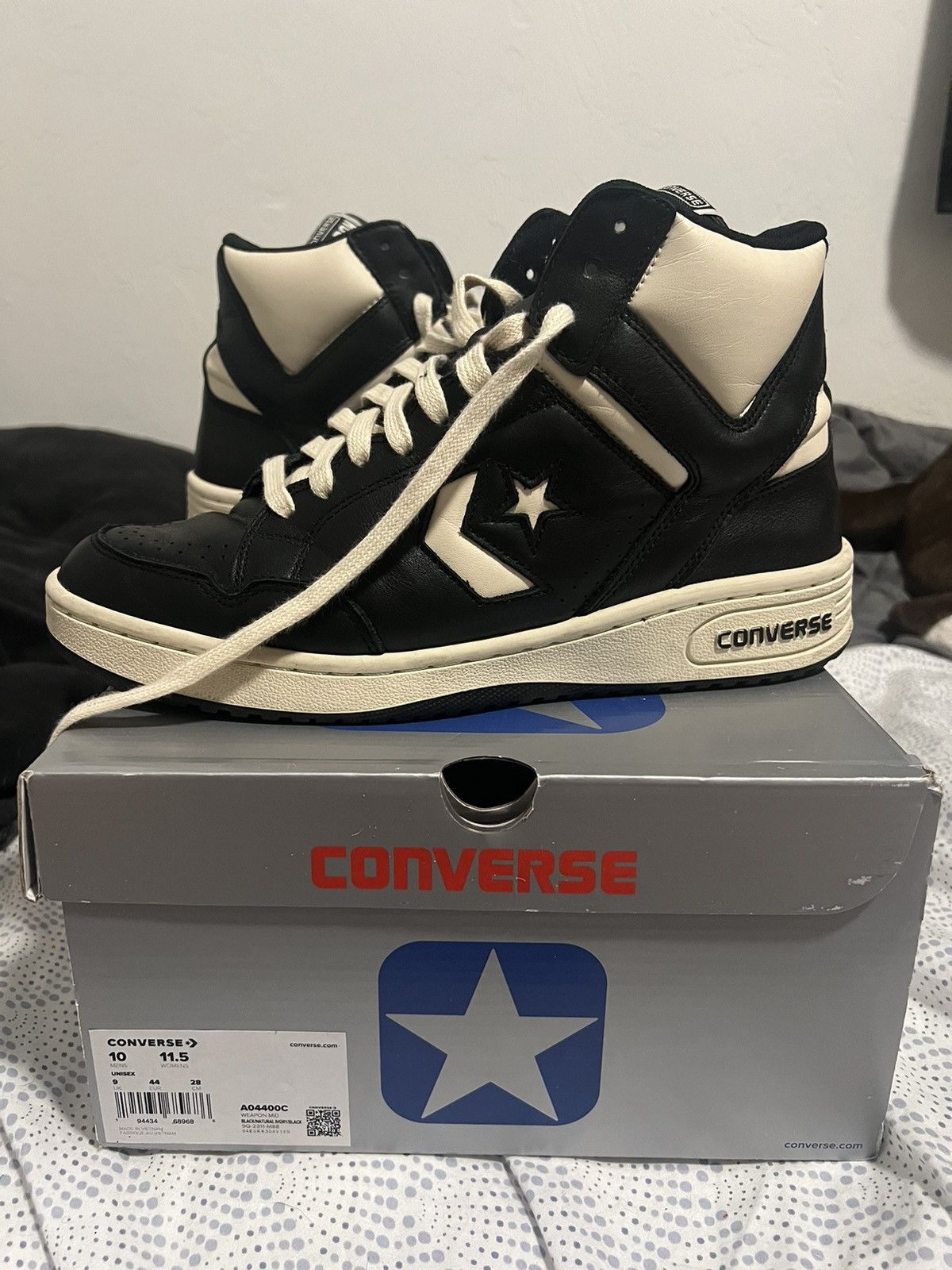 Converse Hype Streetwear Converse weapon high black white Grailed