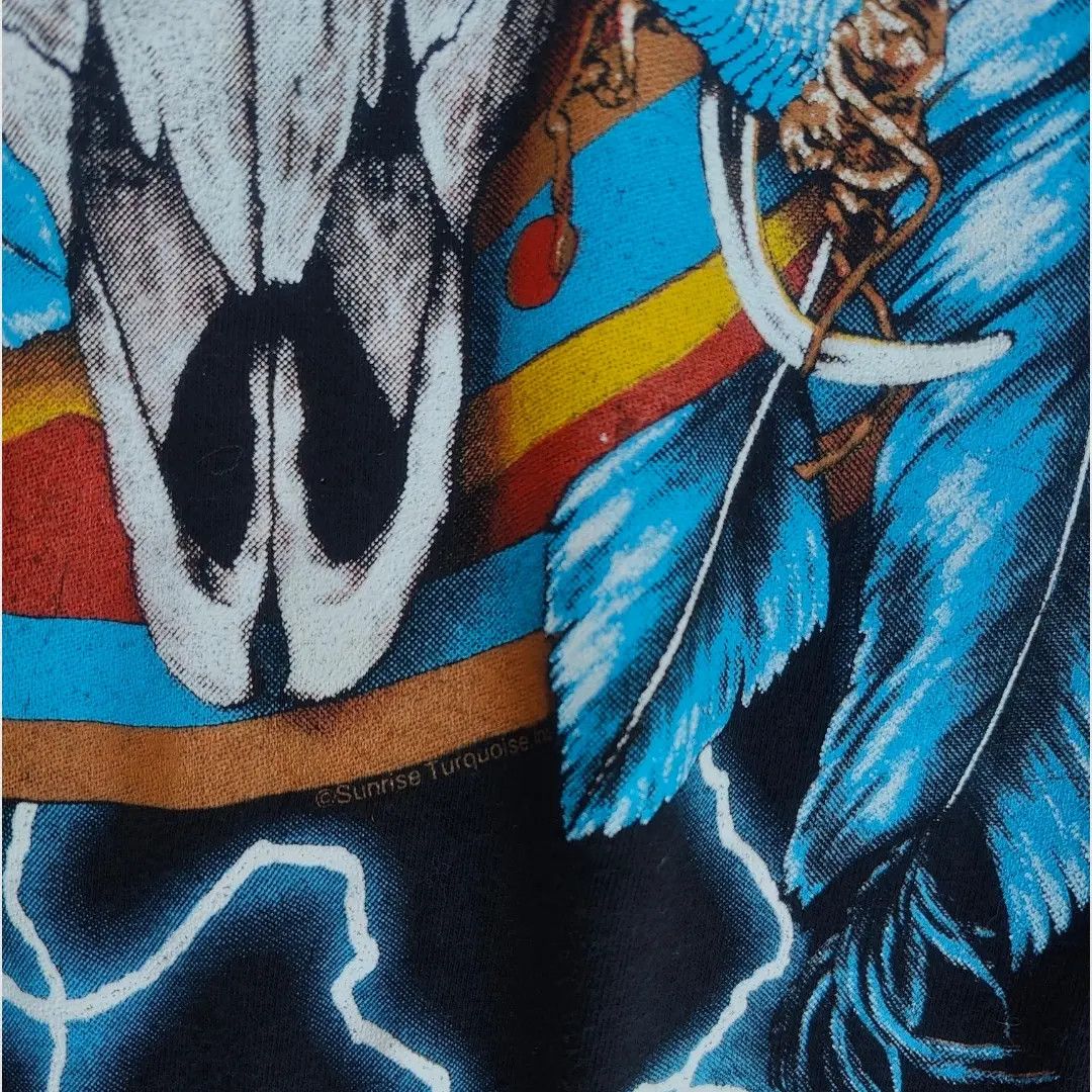 Vintage American Thunder "Bull Skull" Vintage Tee Size US L / EU 52-54 / 3 - 7 Thumbnail