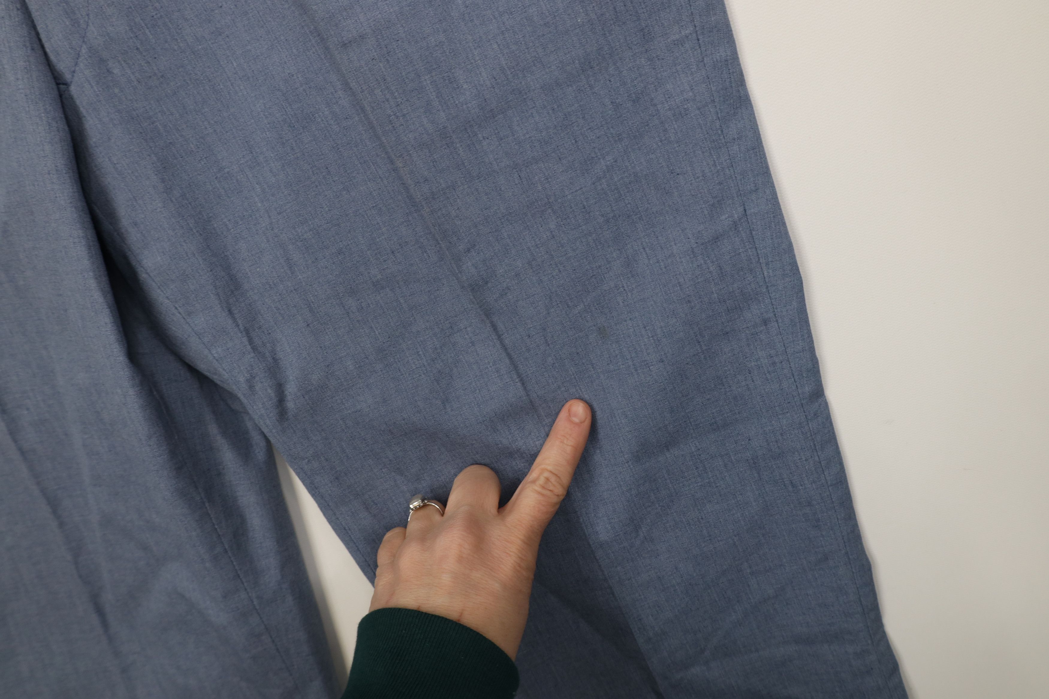 Vintage Vtg 60s 70s Streetwear Knit Chambray Wide Leg Pants USA Size US 36 / EU 52 - 6 Thumbnail