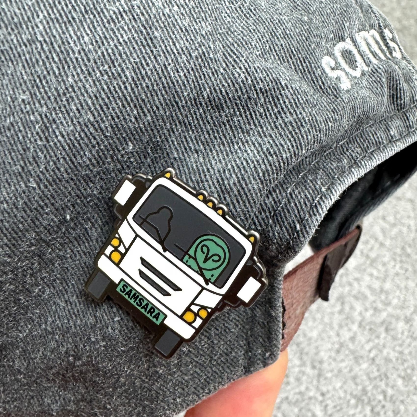 Logo 7 Samsara Hat Cap Adams Owl Embroidered Logo Washed Gray OSFA Cotton Mens Size ONE SIZE - 6 Thumbnail