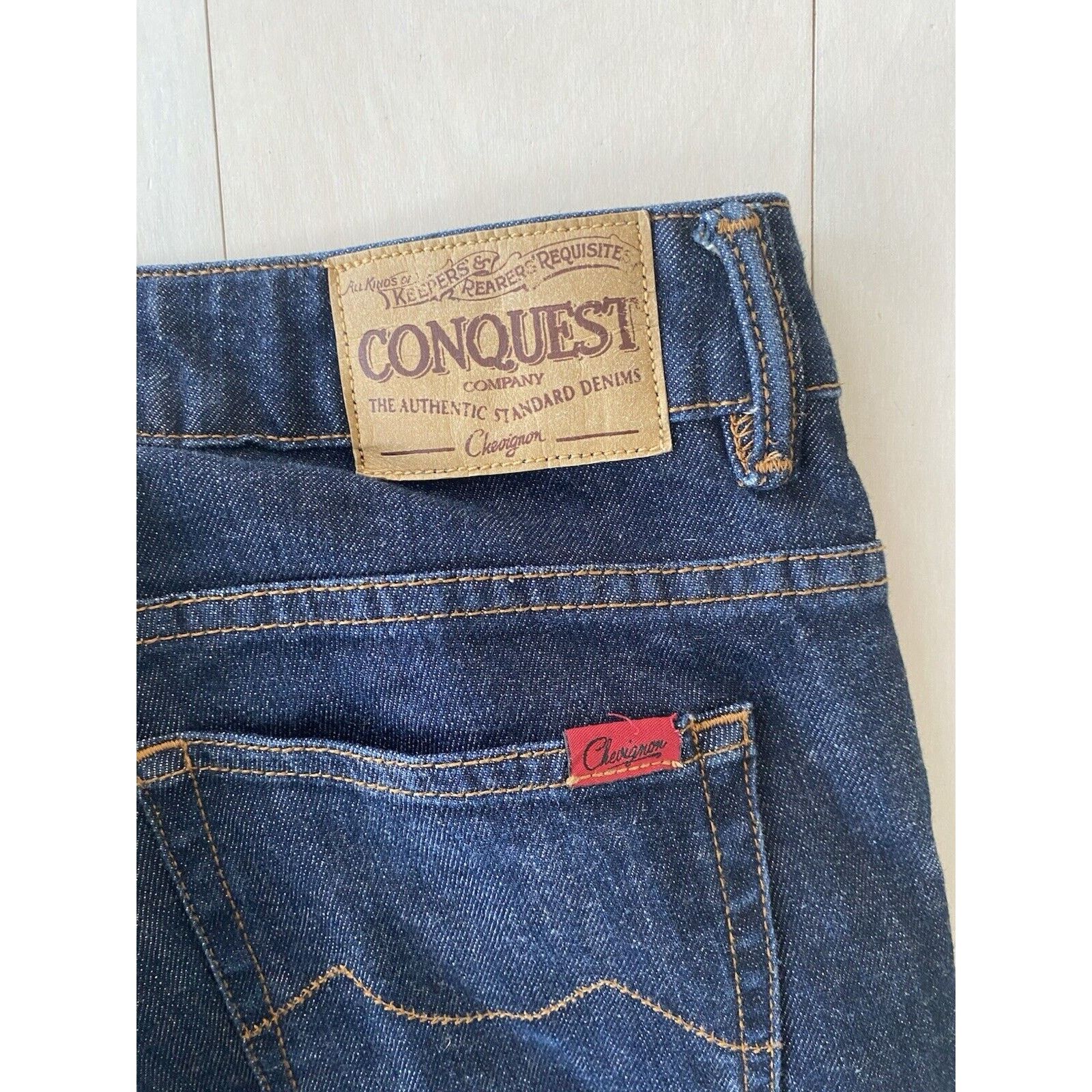 Chevignon Sanforized Chevignon Conquest 12.5 OZ denim Pants Sz 29 Size 29" - 4 Thumbnail