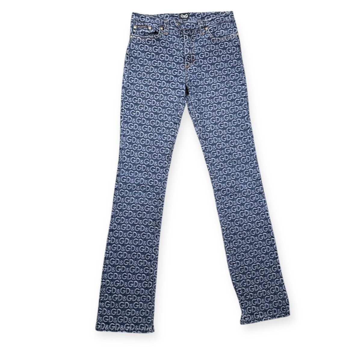 Dolce & Gabbana Dolce & Gabbana D&G Monogram Denim Jeans Vintage 29 Size 29" - 1 Thumbnail