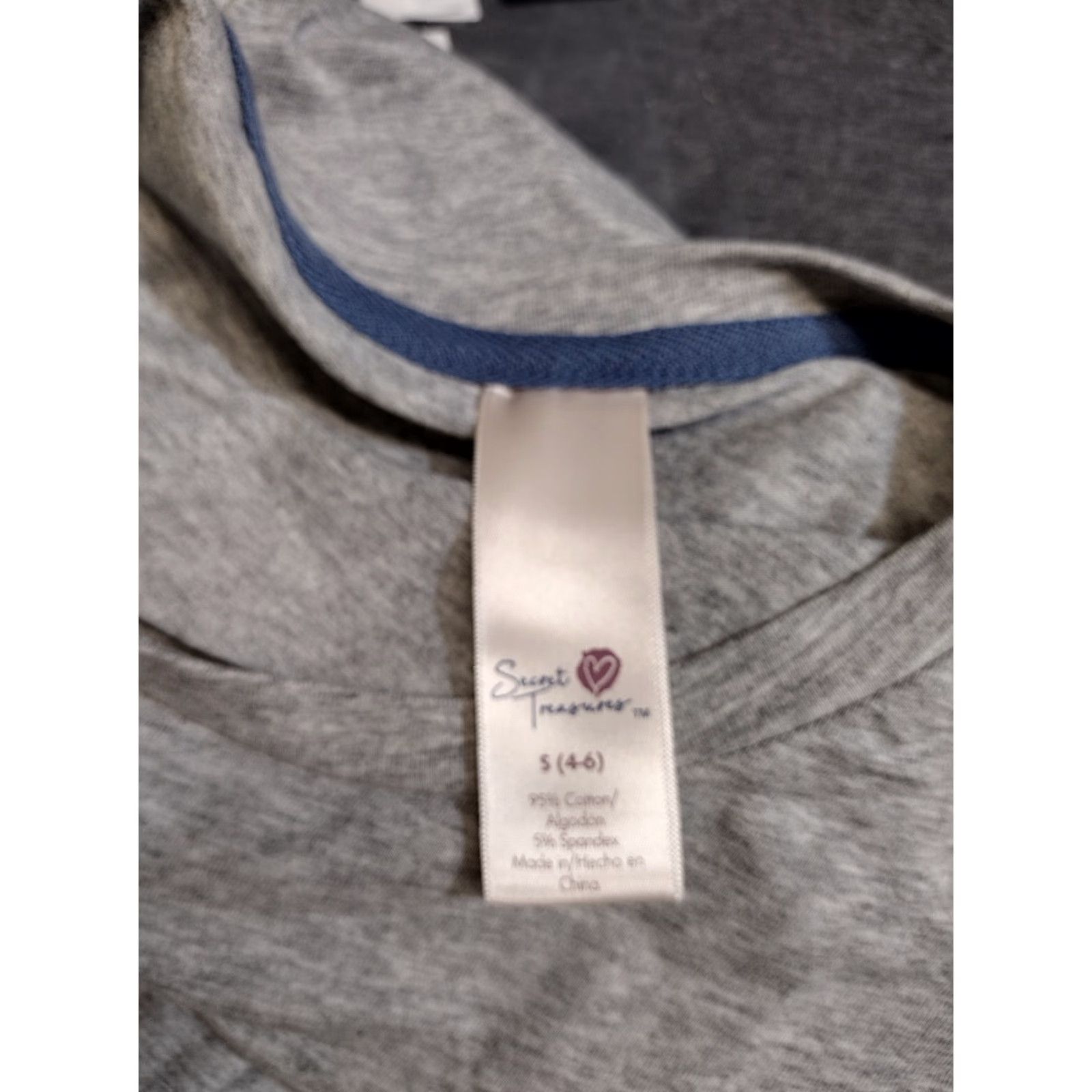 Vintage Secret Treasures Women's T-Shirt S Gray Good Vibes Cotton Blend Size S / US 4 / IT 40 - 5 Thumbnail
