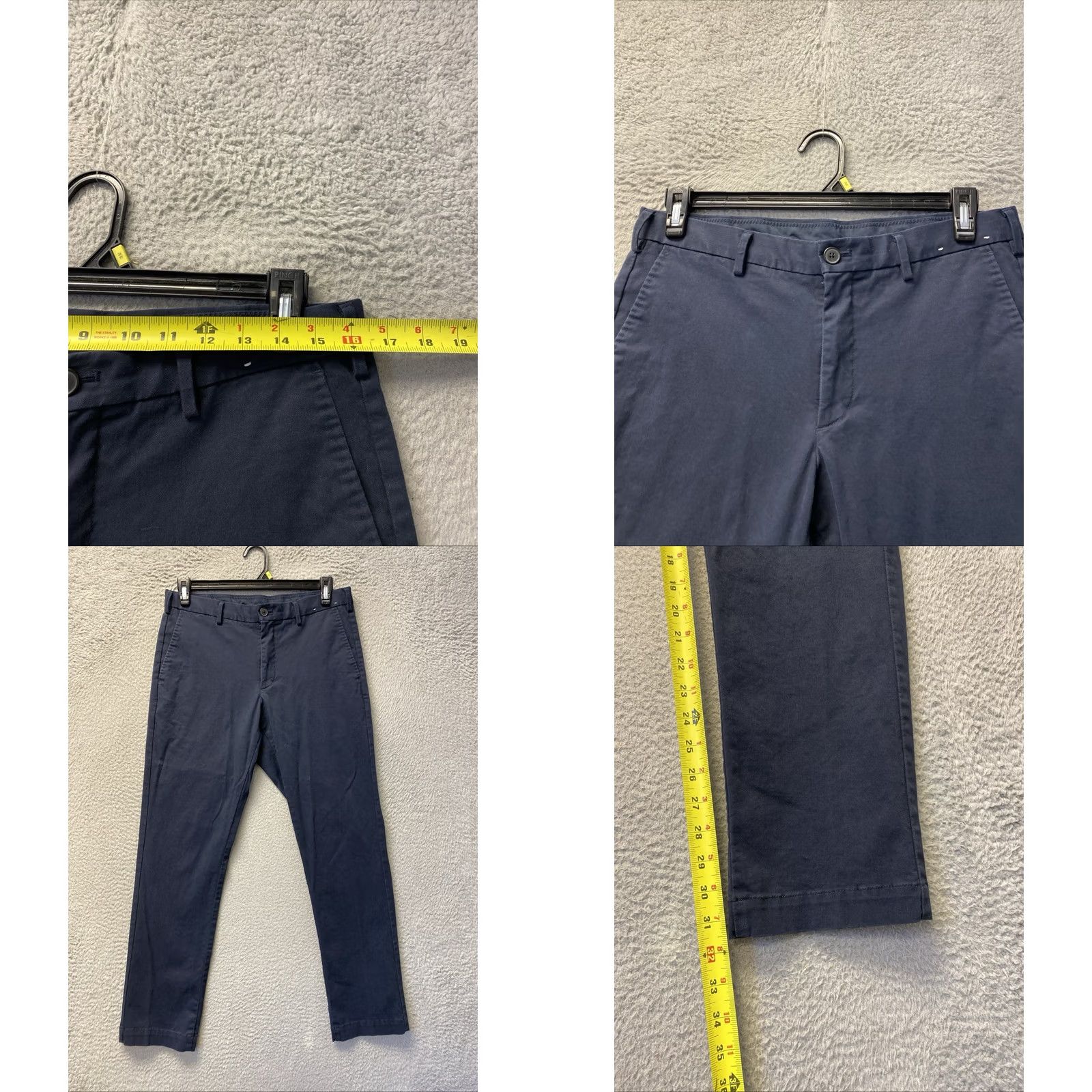 Uniqlo Uniqlo Chino Pants Mens 32x32 Dark Navy Slim Fit Stretch Cotton /0910 Size US 32 / EU 48 - 8 Thumbnail