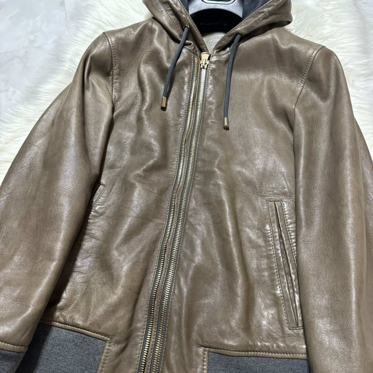 Dolce & Gabbana recent model Dolce & Gabbana hooded ZIP UP leather jacket Size US S / EU 44-46 / 1 - 6 Thumbnail