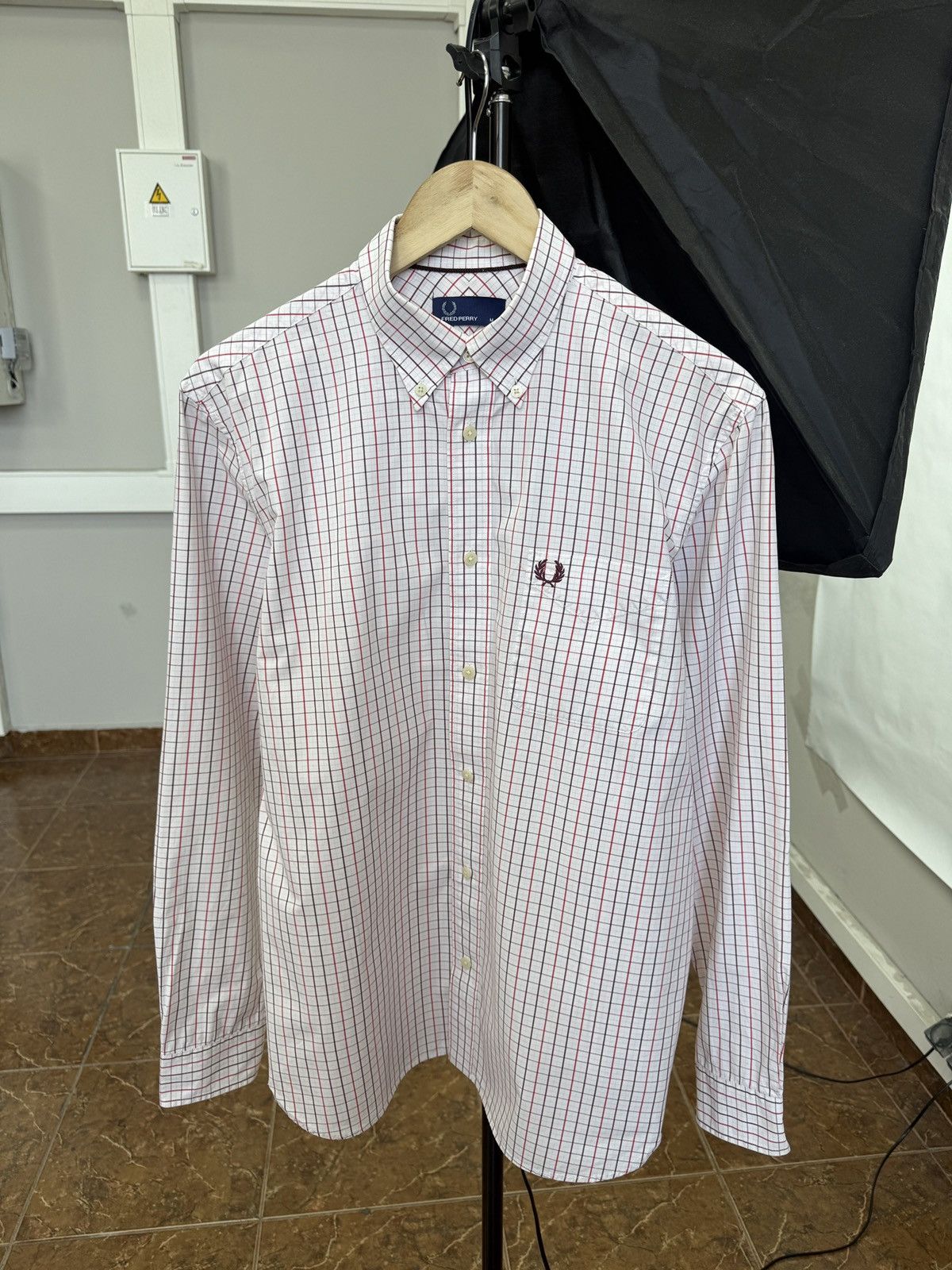 Fred Perry 🇬🇧 Fred Perry Classic Check Button Down Shirt Embroidered Log Size US M / EU 48-50 / 2 - 1 Thumbnail