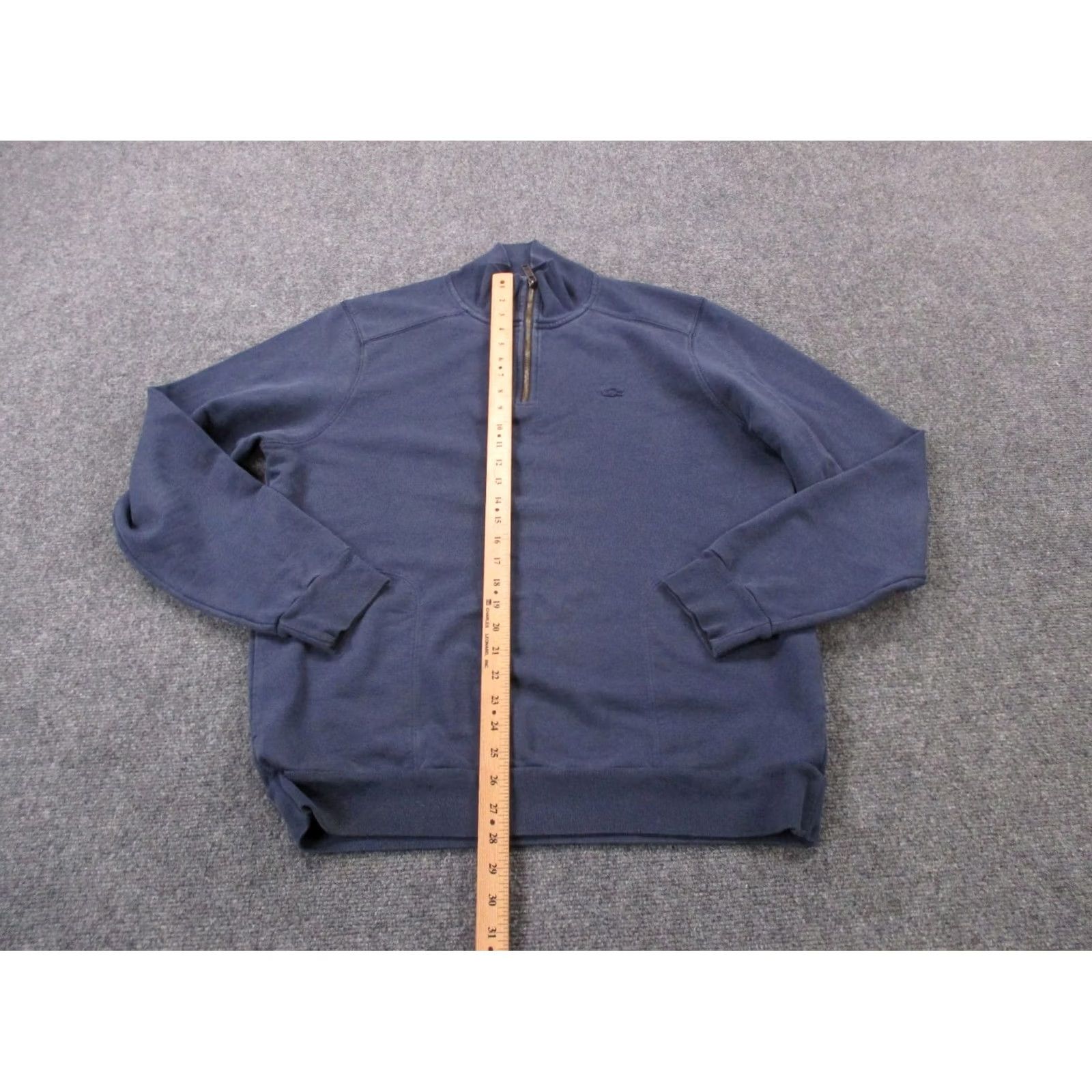 Lacoste Lacoste Jacket Blue Casual Pullover Sweater XL 6 Golf Sport Logo 1/4 Zip Basic Jacket Womens Size M / US 6-8 / IT 42-44 - 3 Thumbnail
