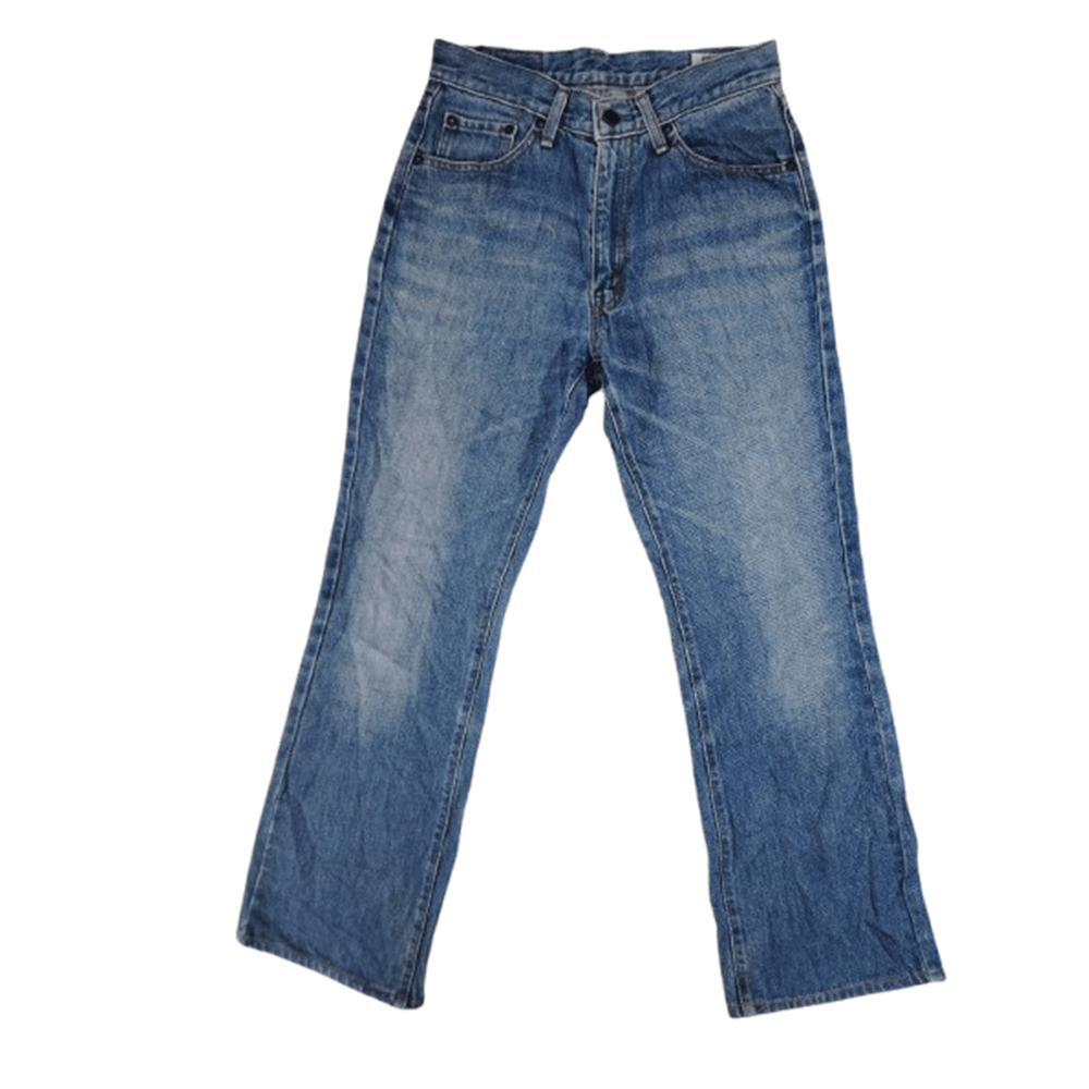 Big John VINTAGE Big John "Big-Washing" Flare Denim – Made in Japan Size US 28 / EU 44 - 1 Thumbnail