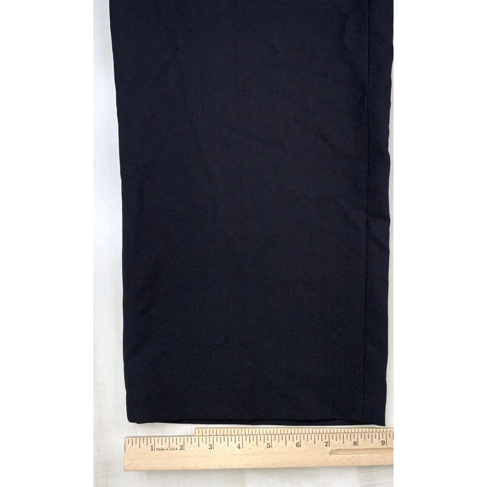 Haggar Haggar Pants Shirt Men’s Black 42x29 Classic Fit Gripper Dress Pants, 42, Black, Polyester Blend, Solid, Regular, Business Formal Party/Cocktail, Men Size 42R - 2 Thumbnail
