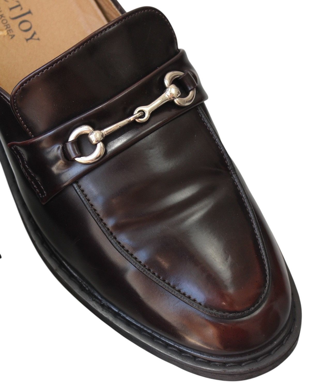Vintage SS2018 FEETJOY BURGUNDY BIT LOAFER MULES Size US 8 / EU 41 - 5 Thumbnail