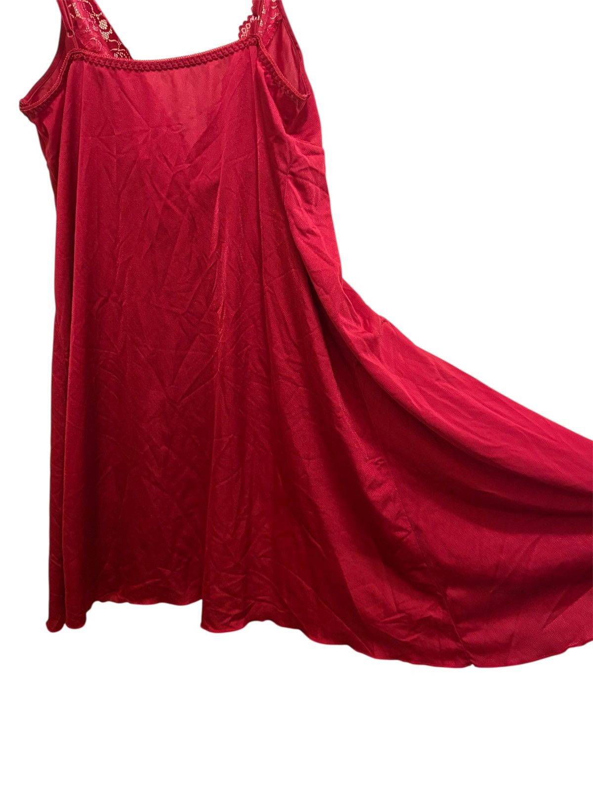 Vintage Vintage 90s Sorella Red Sexy Lingerie Nightgown Mini Dress Size S / US 4 / IT 40 - 4 Thumbnail