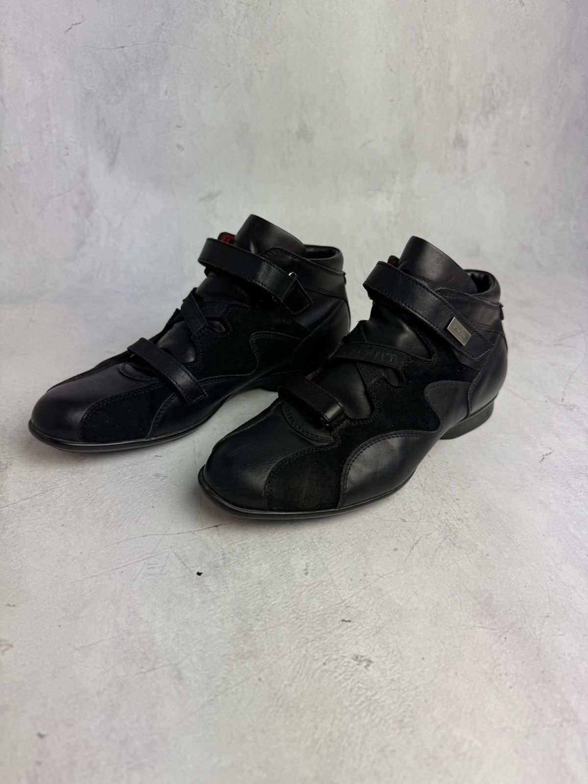 Paciotti Cesare Paciotti Leather Strap Sneakers Black Size US 6 / IT 36 - 7 Thumbnail