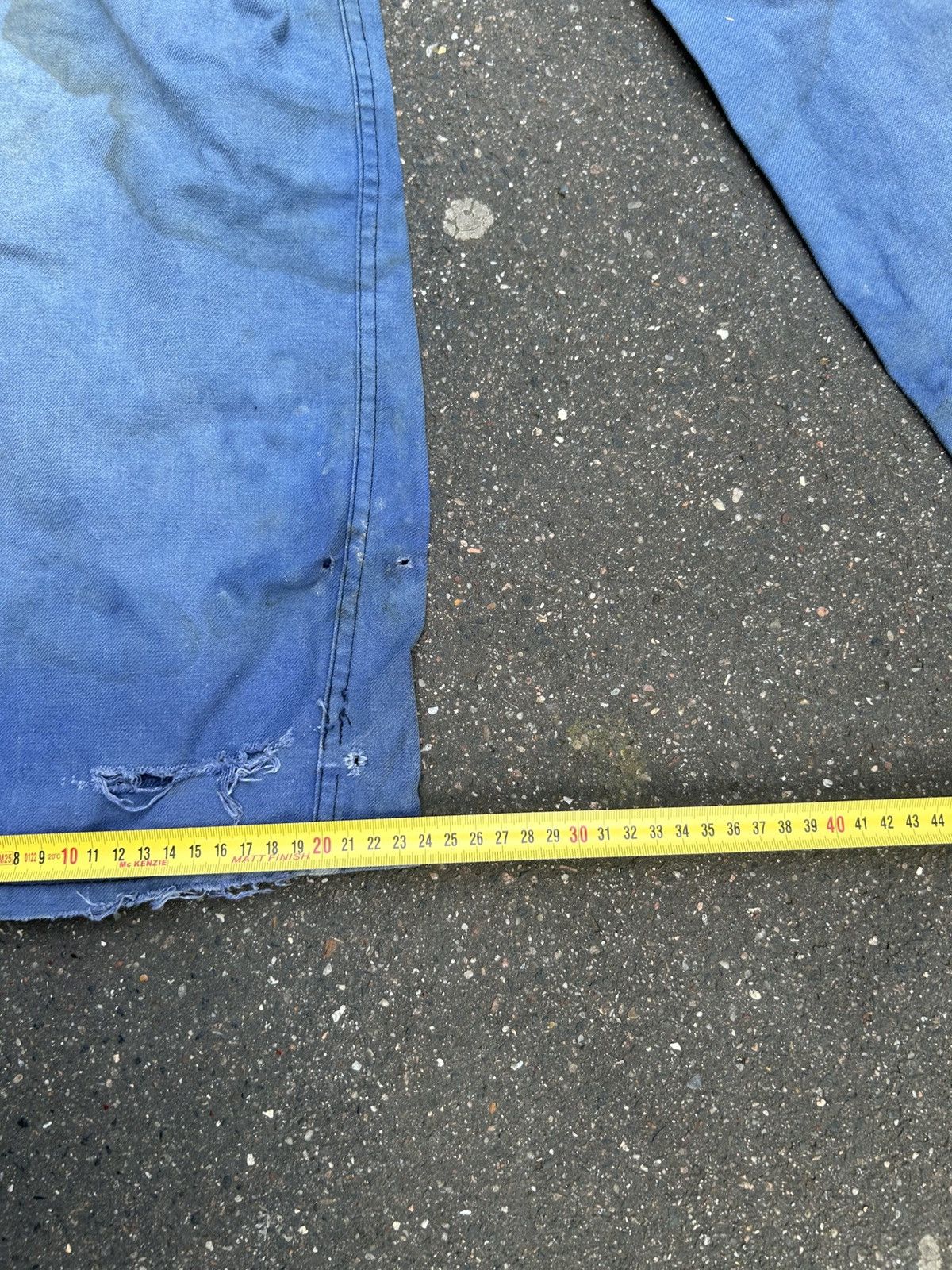 Other Old blue work trousers with holes, crotch Size US 33 - 10 Thumbnail