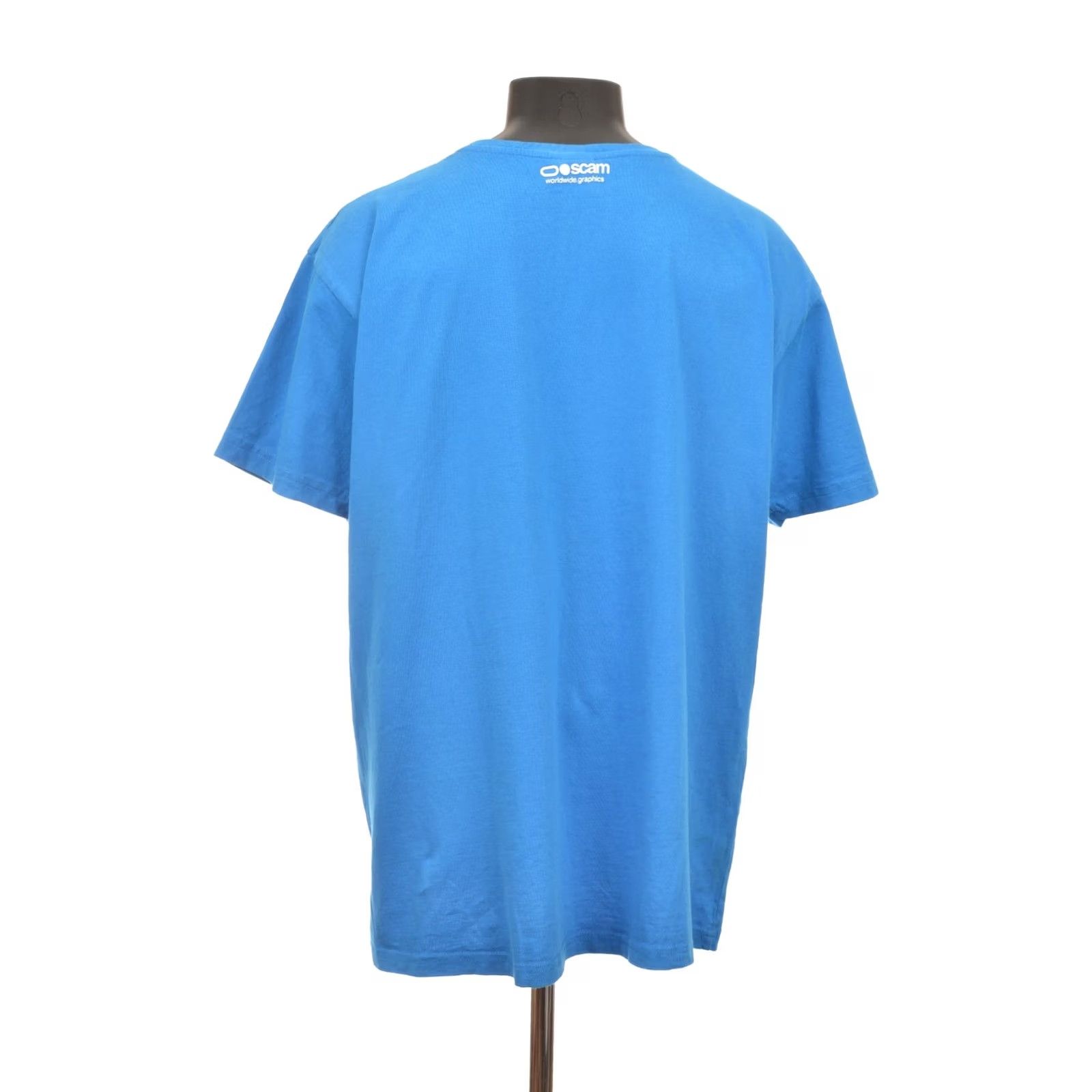 Vintage Scam Industries Nite Ride Her Vintage 2009 Skate SB T-Shirt Tee XXL Blue Mens Shirts 2009 Skateboard Gift Size US XXL / EU 58 / 5 - 6 Thumbnail
