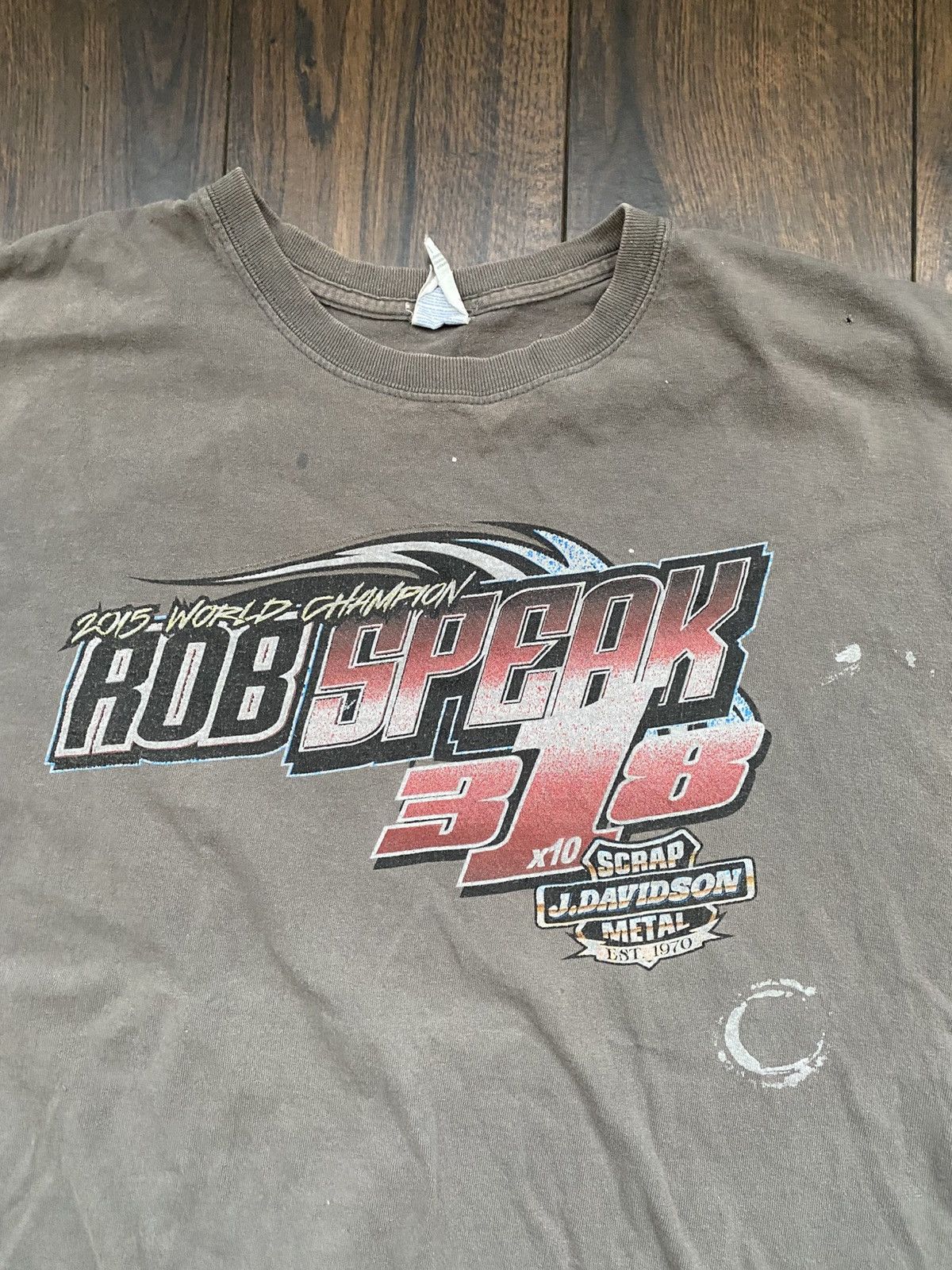 Vintage Bob speak 2015 world champion trashed t shirt Size US L / EU 52-54 / 3 - 3 Thumbnail