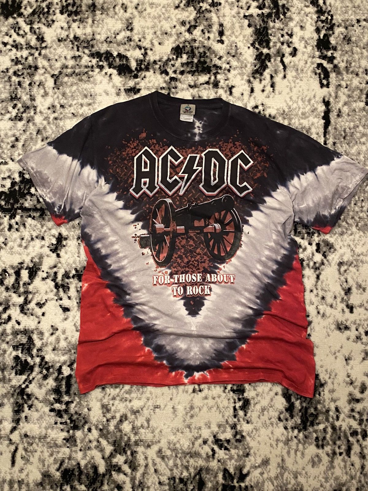 Band Tees × Liquid Blue × Vintage Vintage ACDC Tee Streetwear Big Central Logo Y2k Rock Size US M / EU 48-50 / 2 - 1 Thumbnail