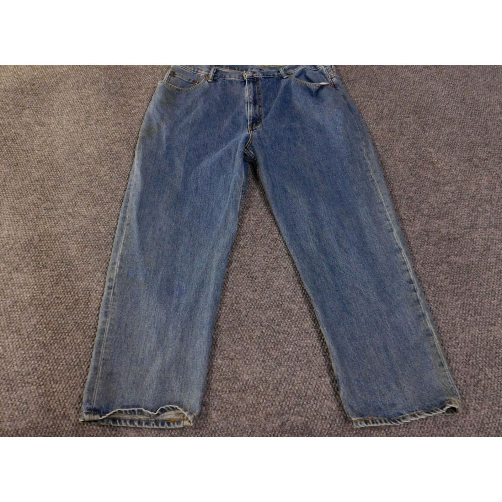 Levi's Levi's 550 Jeans Mens 44x30 Blue Medium Wash Relaxed Fit Tapered Leg Zip Fly Size US 30 / EU 46 - 2 Thumbnail