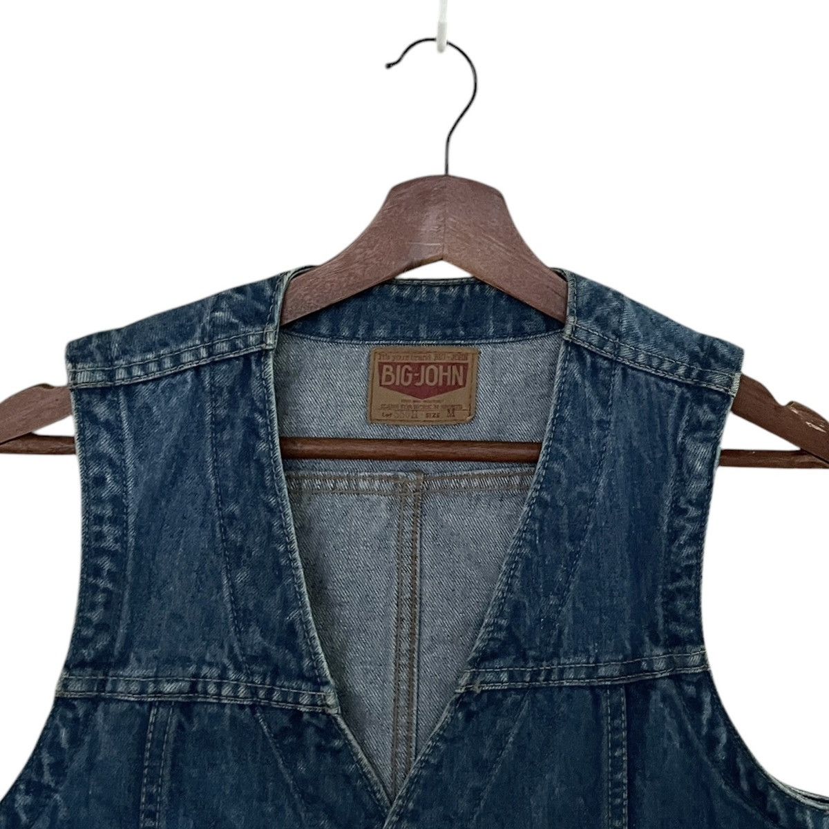Big John × Vintage Vintage Brand Big John Denim Vest 1990s Size US M / EU 48-50 / 2 - 7 Thumbnail