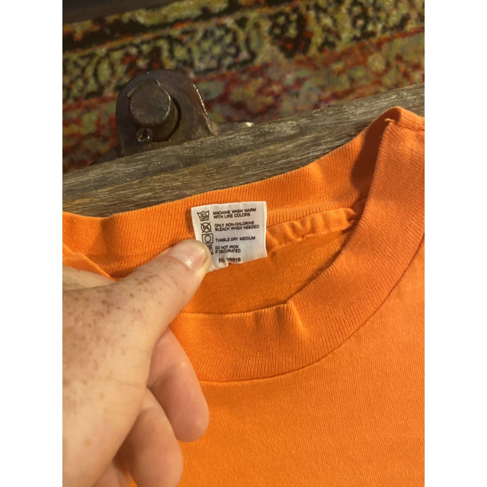 Vintage VINTAGE UBUR Short Sleeve Shirt Music Band Concert Fish Single Stitch XL Orange Cotton Crew Neck Men’s T-Shirt Size US XL / EU 56 / 4 - 6 Thumbnail