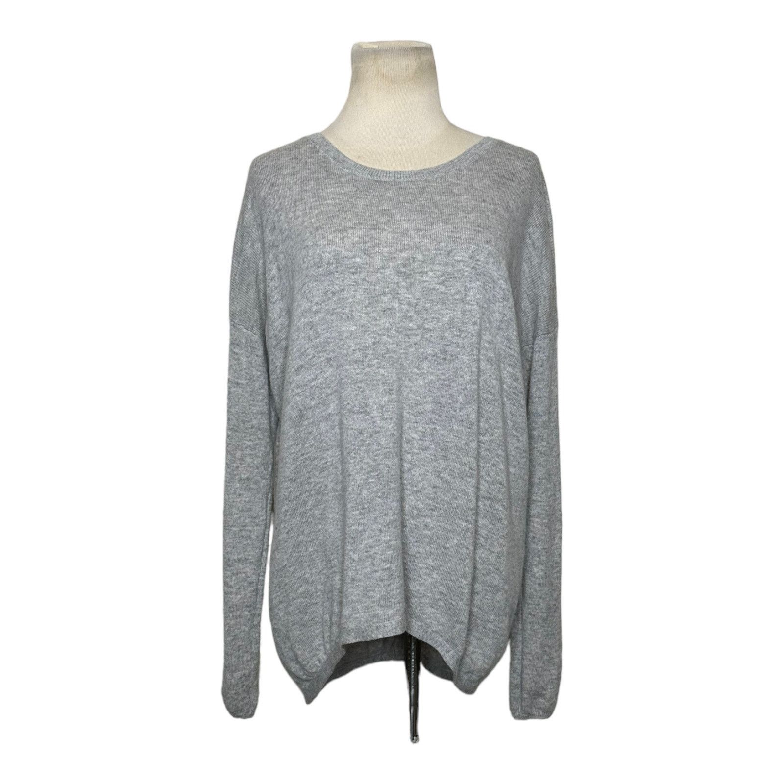 Joie Joie gray wool cashmere back flap sweater size small Size S / US 4 / IT 40 - 1 Thumbnail