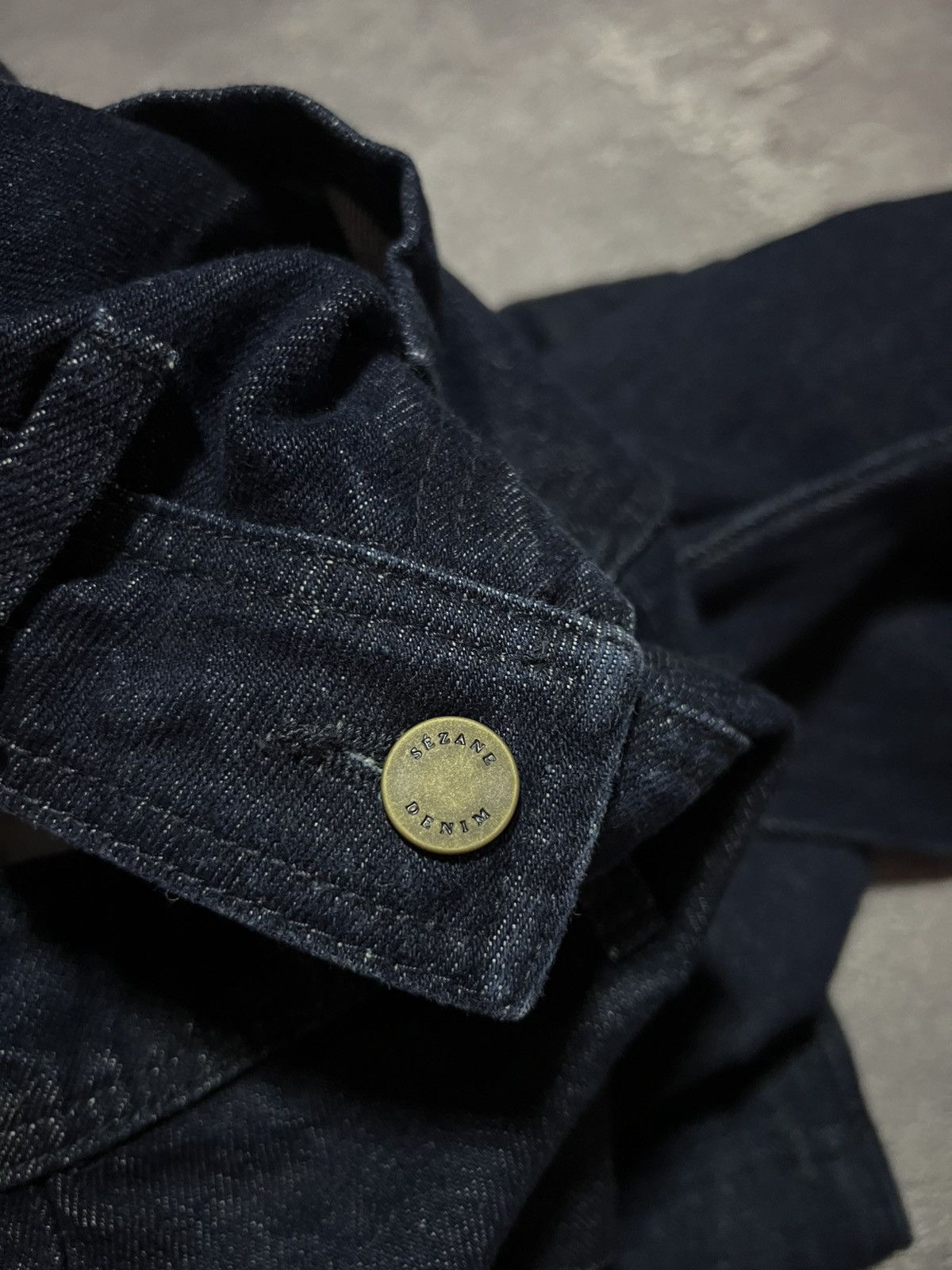 Sezane Sezane Le 70s Trouser Jeans Indigo Washed Designer Pants Size 27" / US 4 / IT 40 - 7 Thumbnail