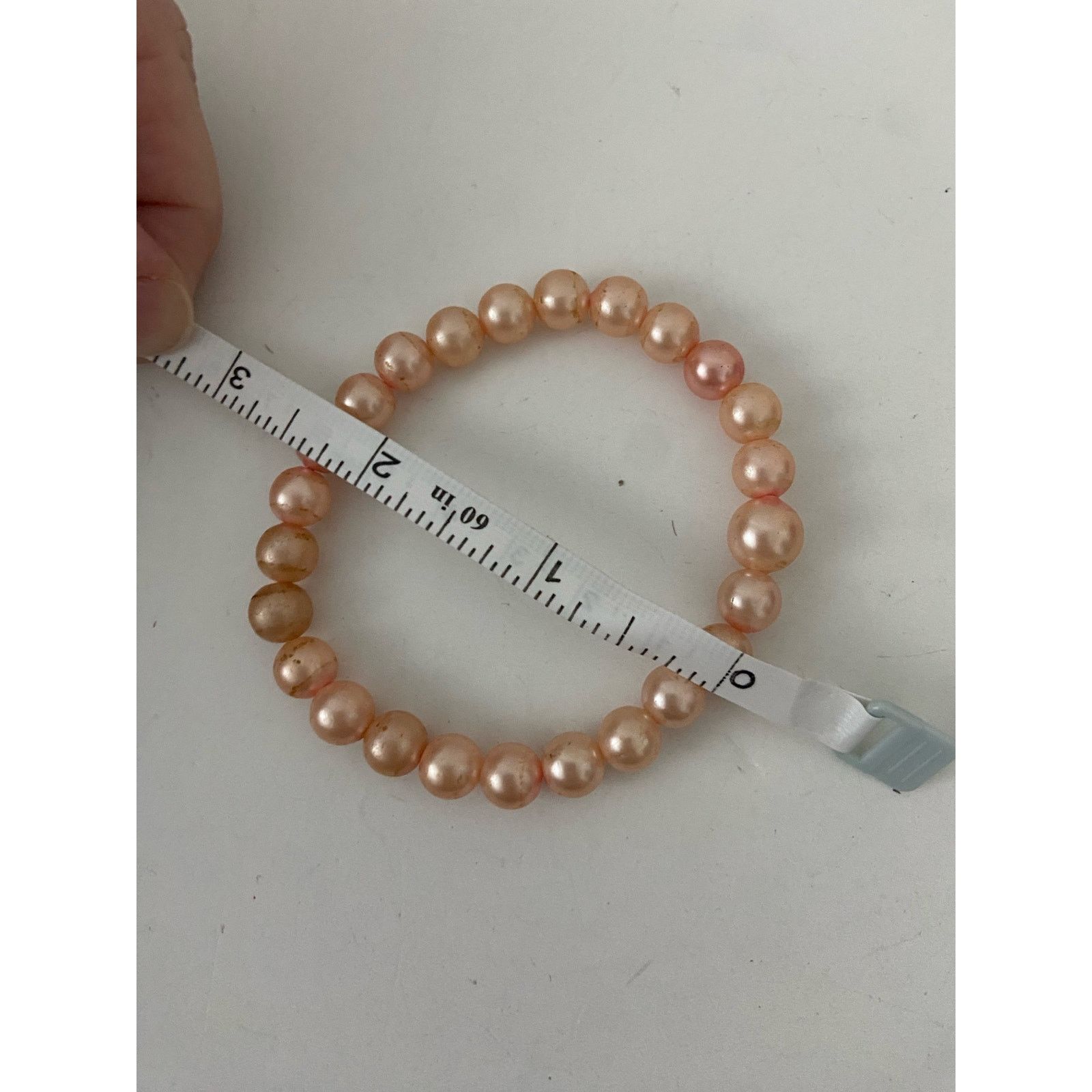 Other Upcycled vintage peach faux pearl bead bracelet Size ONE SIZE - 2 Thumbnail