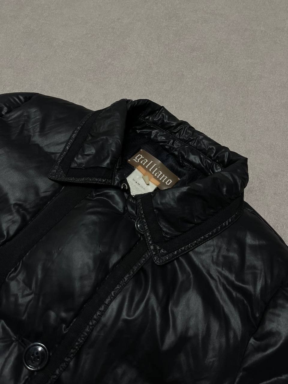 John Galliano John Galliano Women`s Down Puffer Coat Vintage Black Jacket Size M / US 6-8 / IT 42-44 - 9 Thumbnail