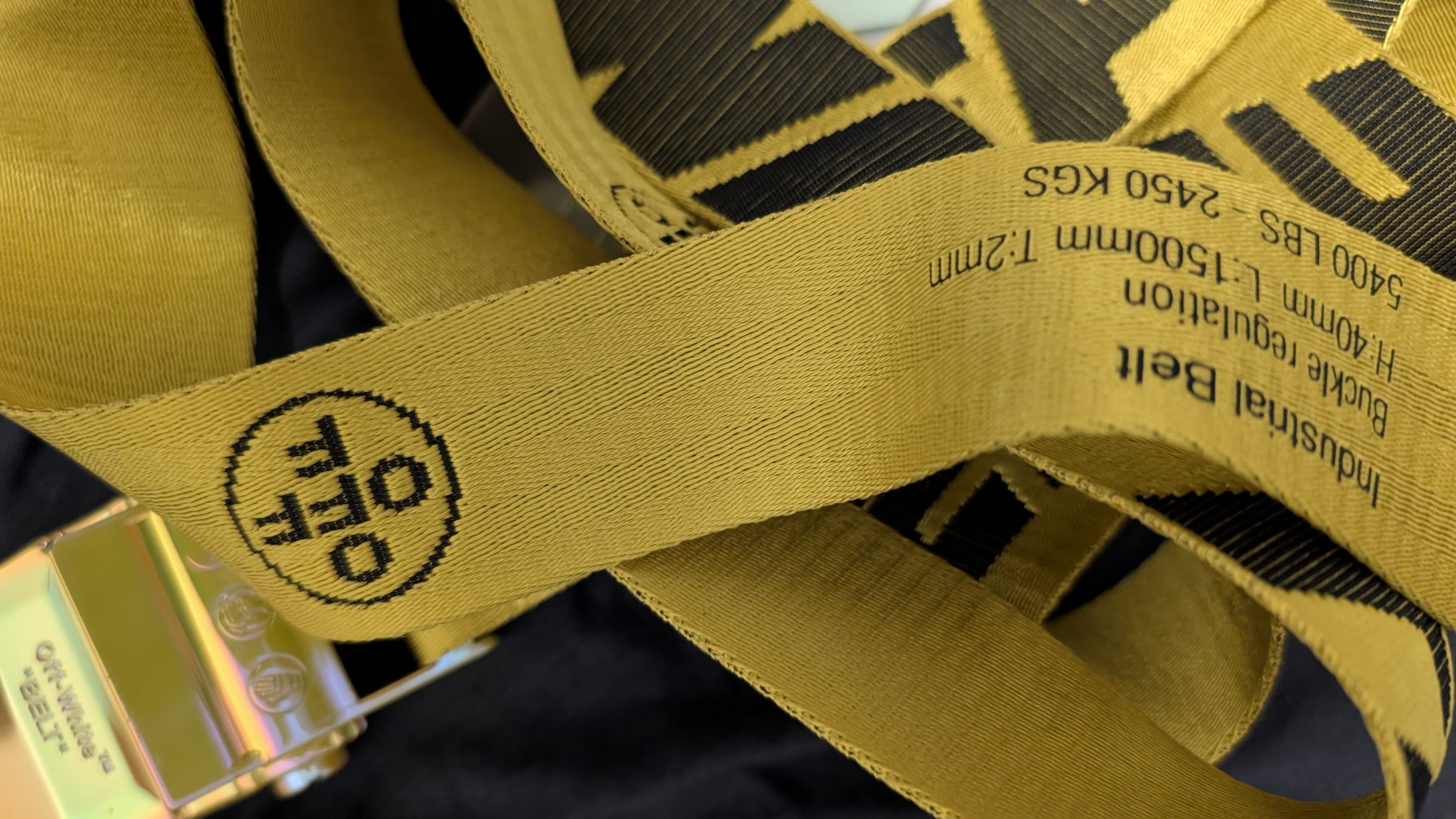 Off-White Off-White™ Industrial 2.0 Belt in Yellow/Black Size ONE SIZE - 2 Thumbnail
