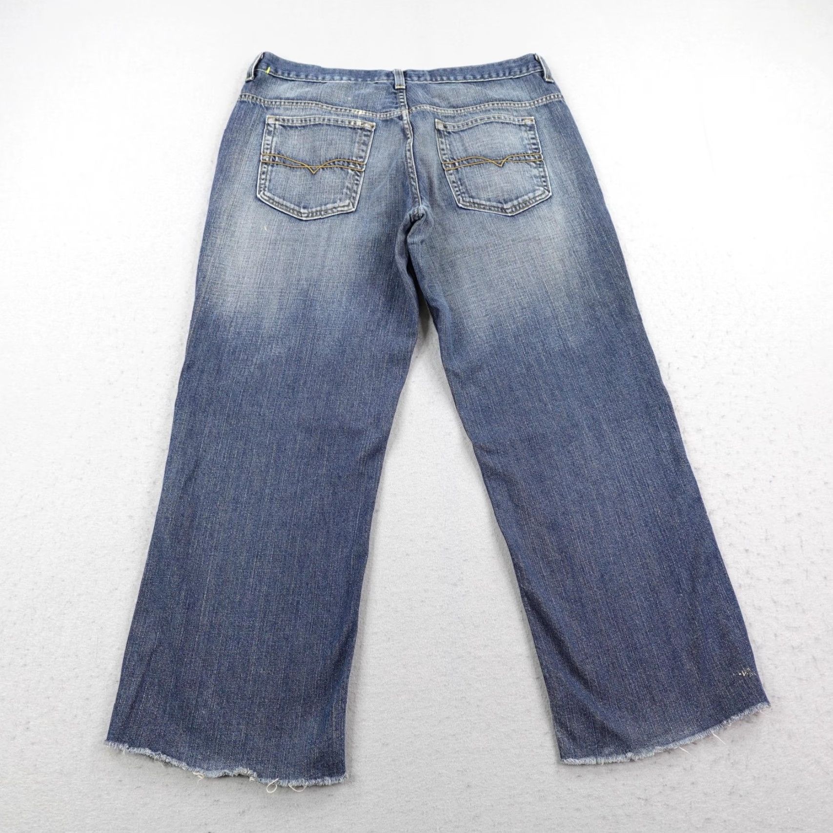 Anchor Blue VINTAGE Anchor Blue Jeans Mens 34x32 Denim Relaxed Fit Baggy Distressed Y2K Grunge 90s Style Pocket Denim Blue Mens Size US 34 / EU 50 - 6 Thumbnail