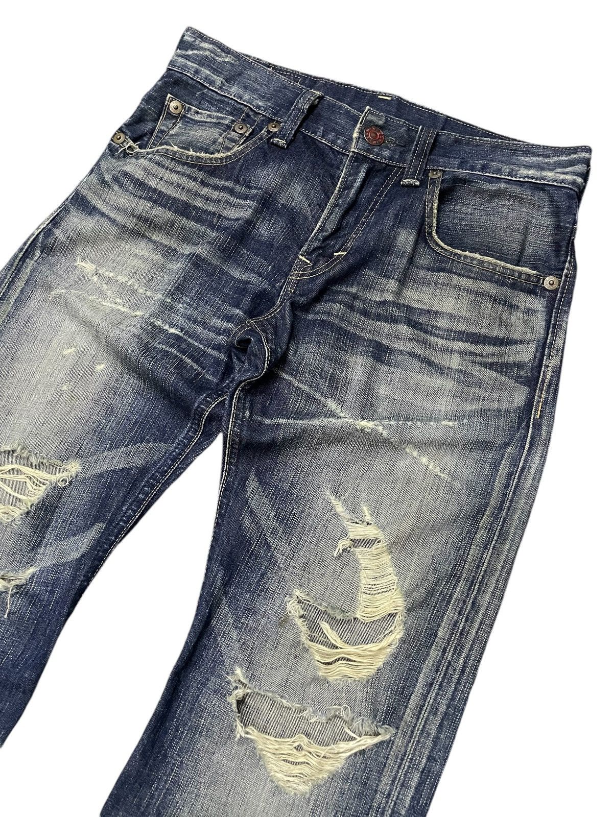 Edwin Edwin 503 Blue Trip Flared Stone Wash Jeans Japan Made Size US 30 / EU 46 - 3 Thumbnail