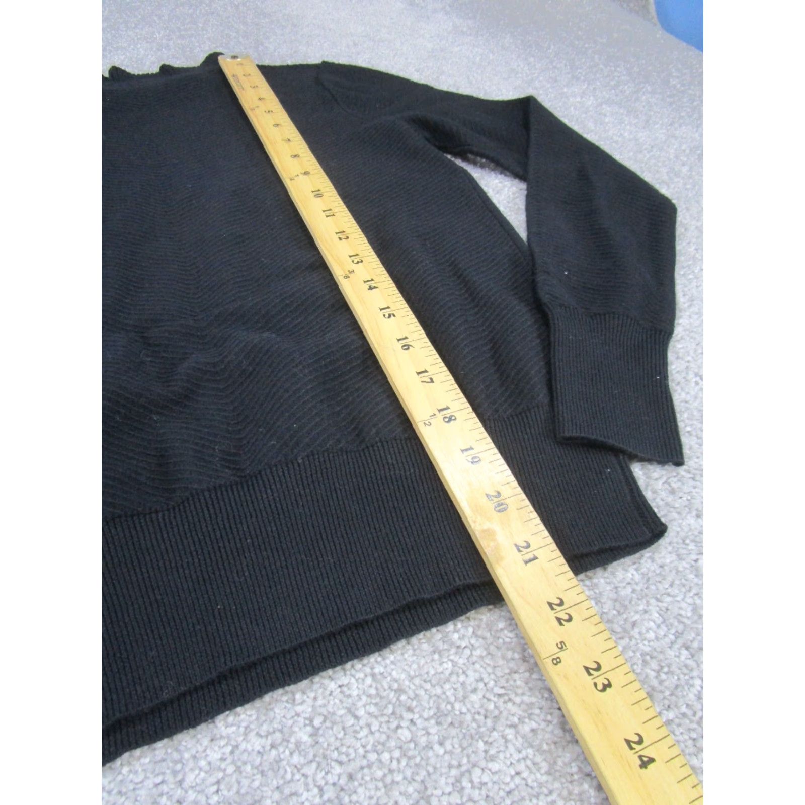 J.Crew J.CREW Shirt 2Xs Womens Black Knit Tee Ruffle Womens Size XXS / US 00 / IT 34 - 4 Thumbnail